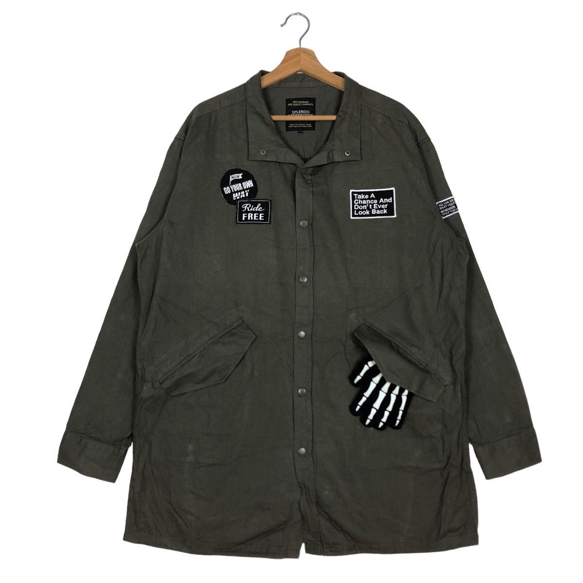 Japanese Brand 🔥Punk Style Design Jacket Full Print Inspire Rick Owens Size US M / EU 48-50 / 2 - 2 Thumbnail