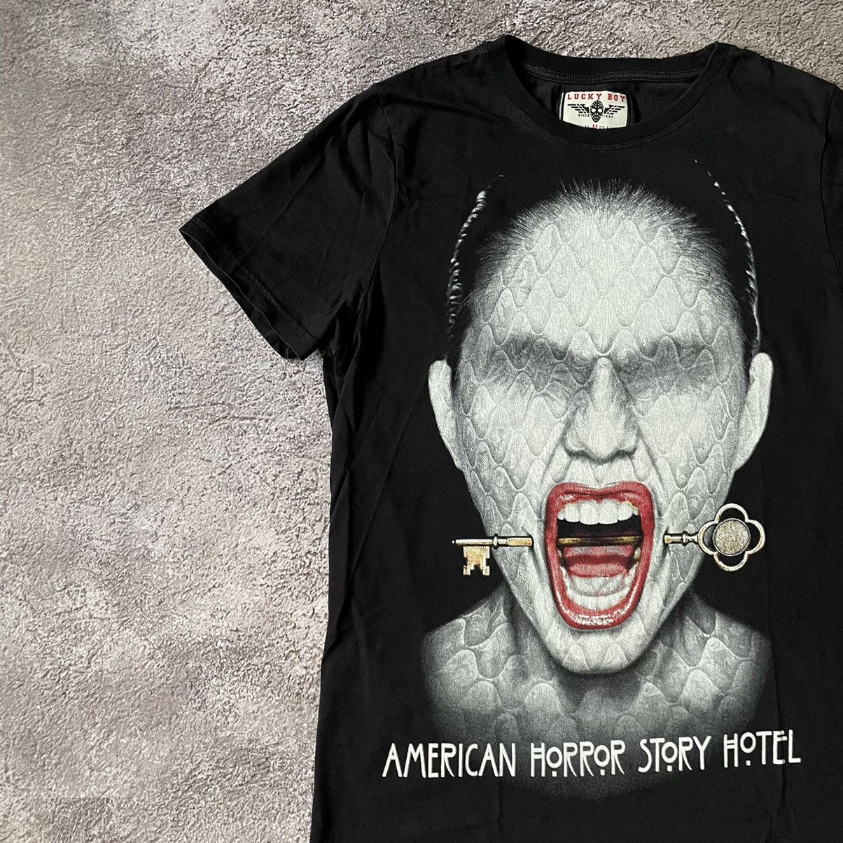 Band Tees Vintage Y2K ANERICAN HORROR FACE CREEPY ABSTRACT M Size US M / EU 48-50 / 2 - 4 Thumbnail