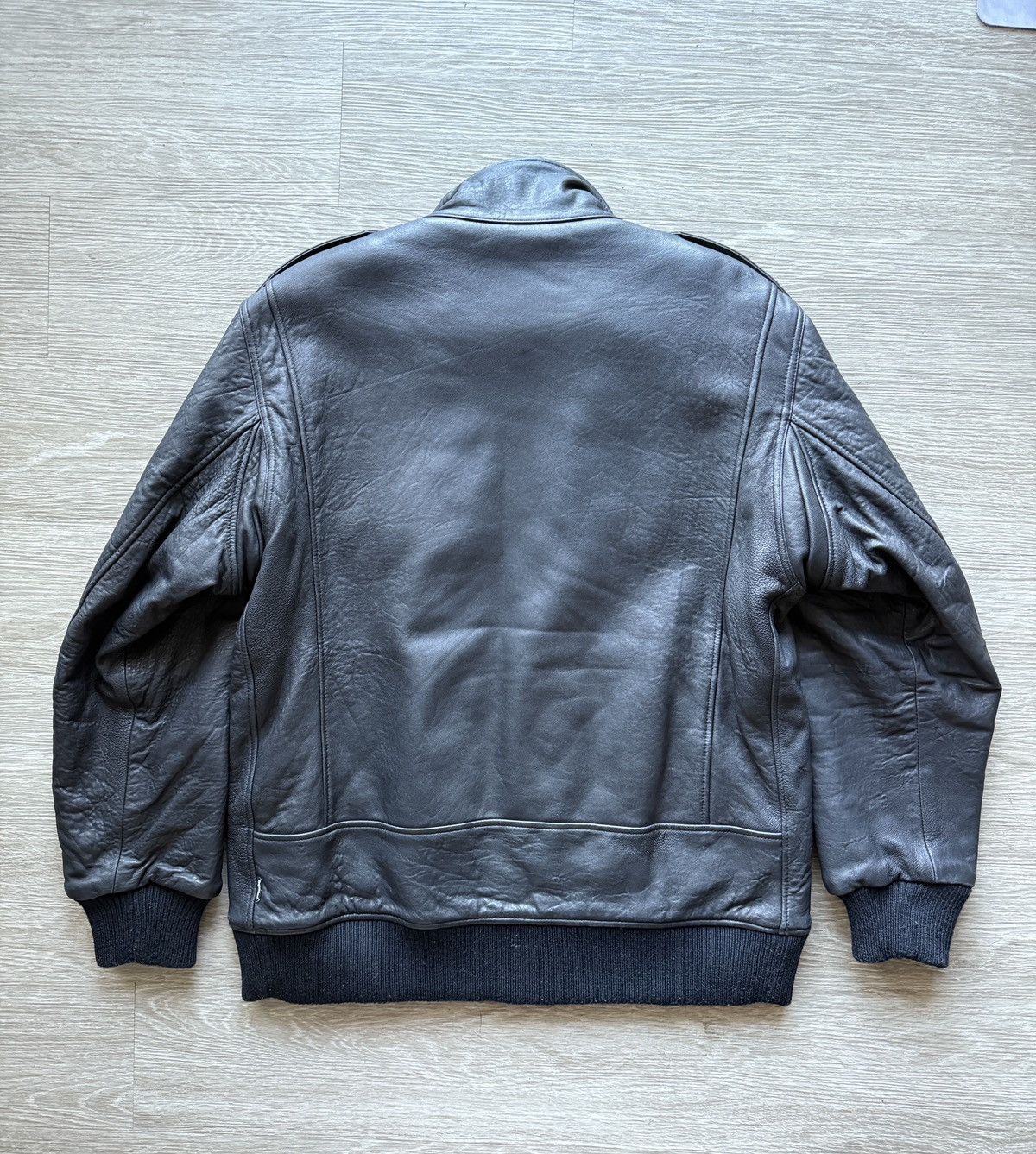 Neighborhood Black Tomahawk Leather Jacket Size US XL / EU 56 / 4 - 7 Thumbnail
