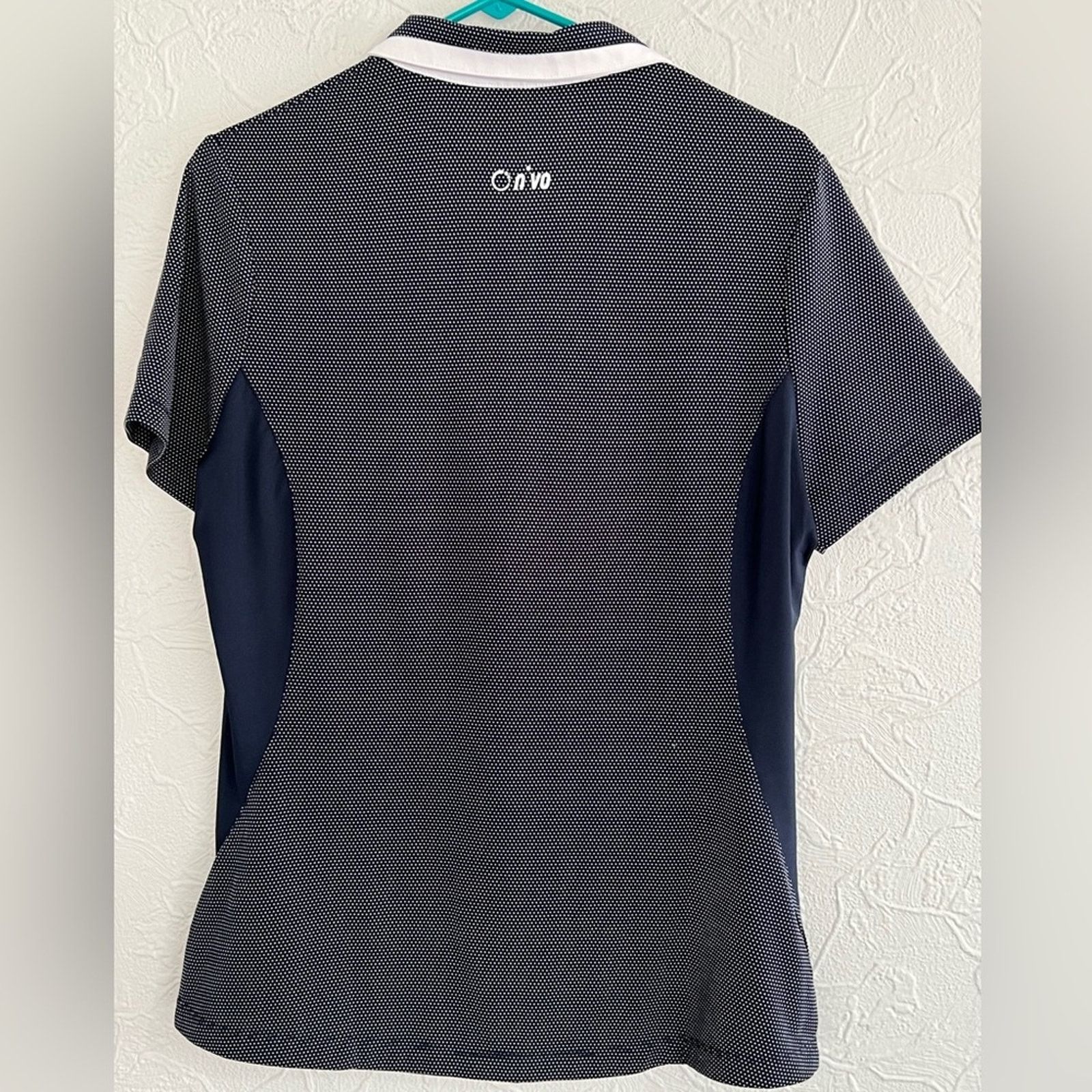 Other Nivo Navy Short Sleeve Collared Golf Polo Shirt Size Large Size L / US 10 / IT 46 - 3 Thumbnail