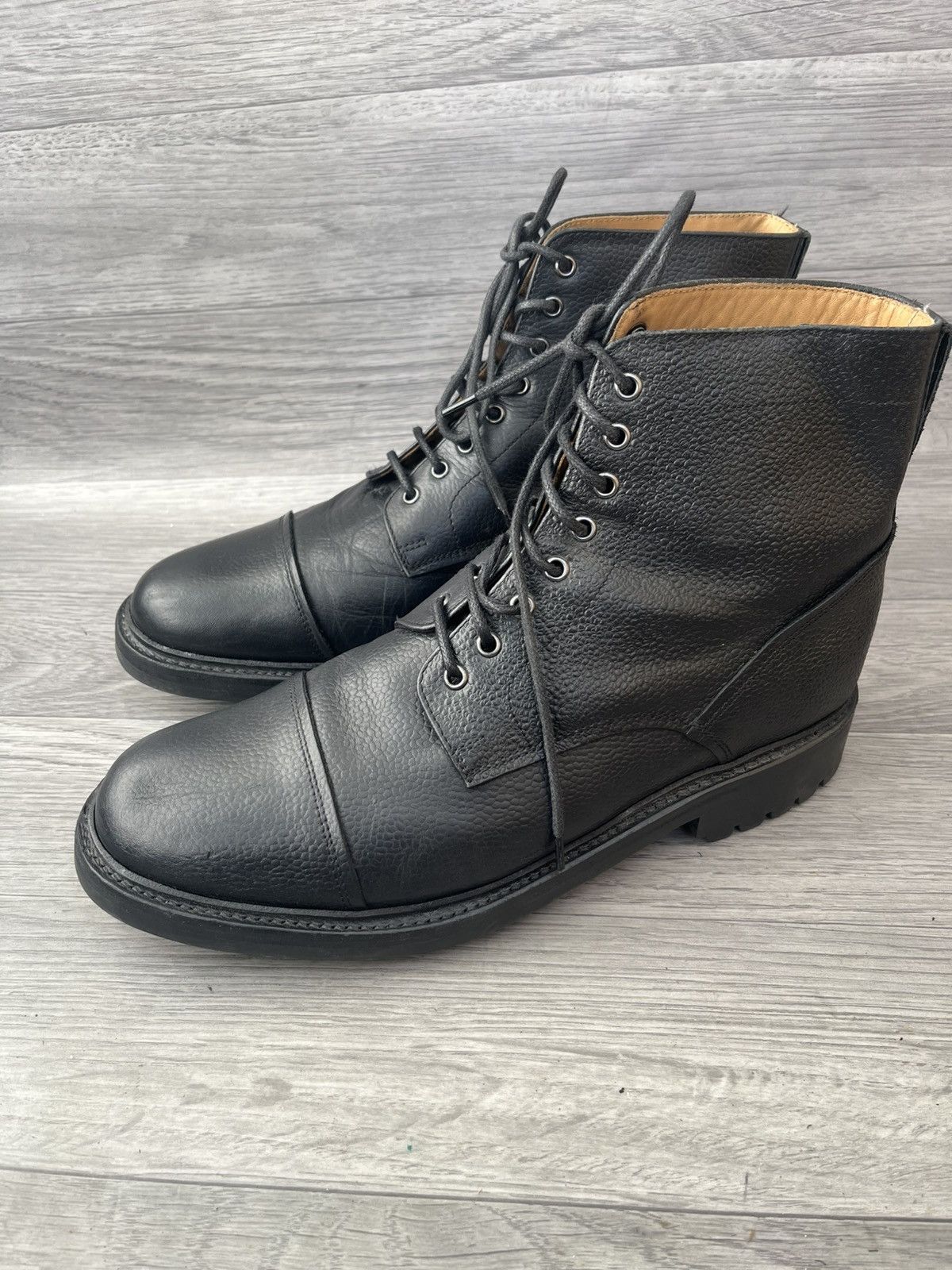 Grenson Grenson pebble grain leather cap toe boots sz uk 9 Size US 10 / EU 43 - 1 Thumbnail