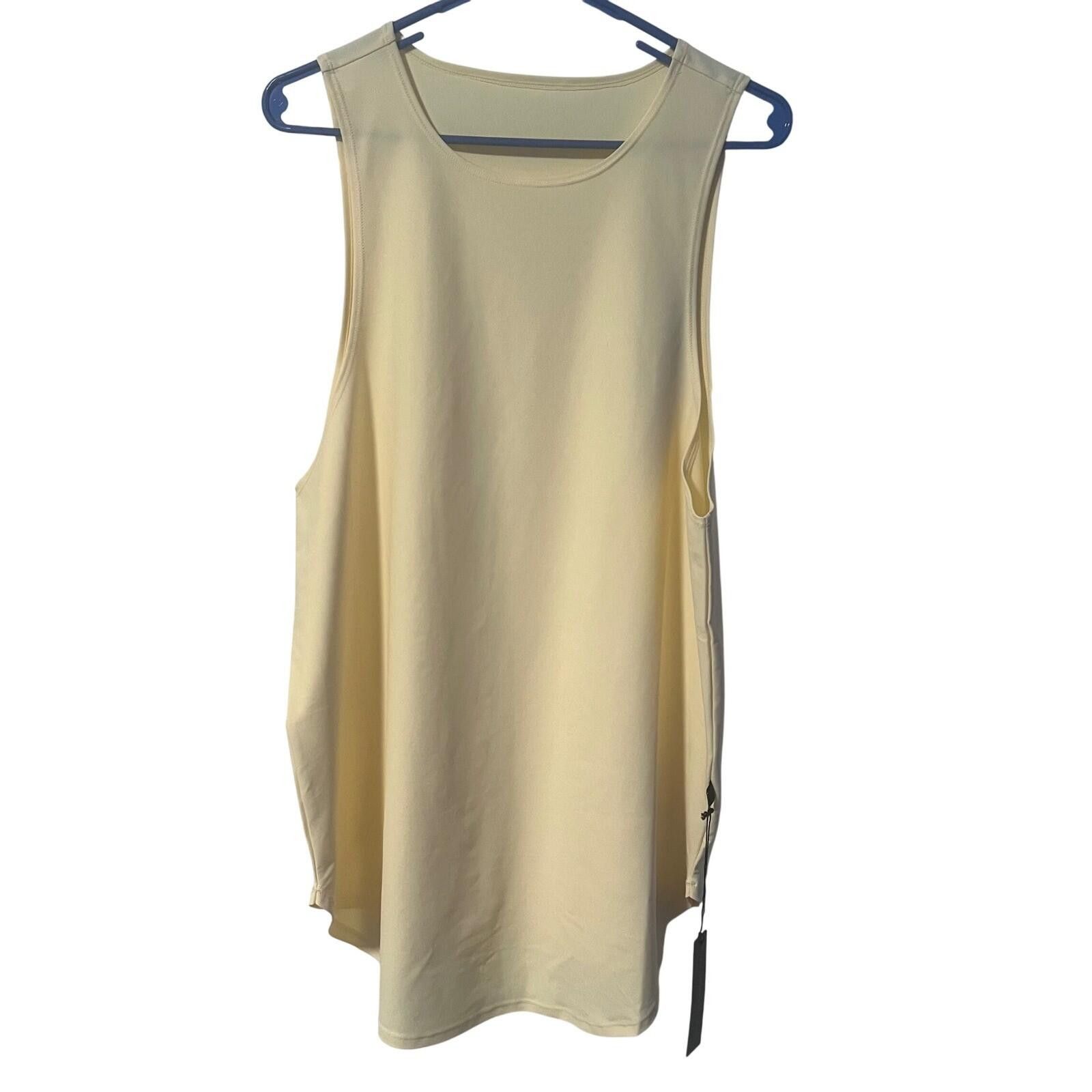Other STLR Aesthetics Women Pale Yellow Athletic Top Size M NEW Size M / US 6-8 / IT 42-44 - 1 Thumbnail