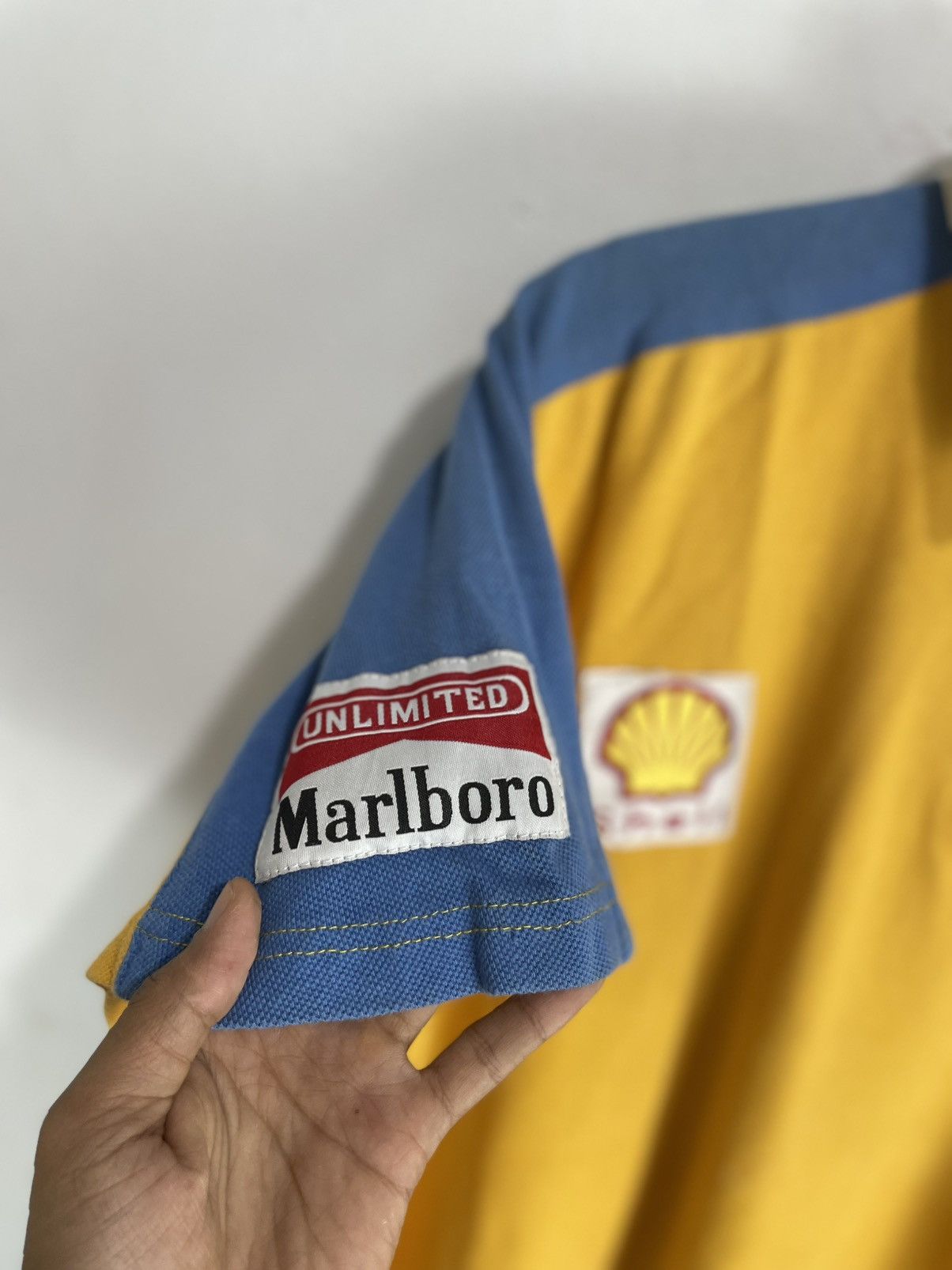 Ferrari × Formula 1 × Vintage Vintage Ferrari Marlboro x Shell Polo Work Shirt Size US L / EU 52-54 / 3 - 3 Thumbnail