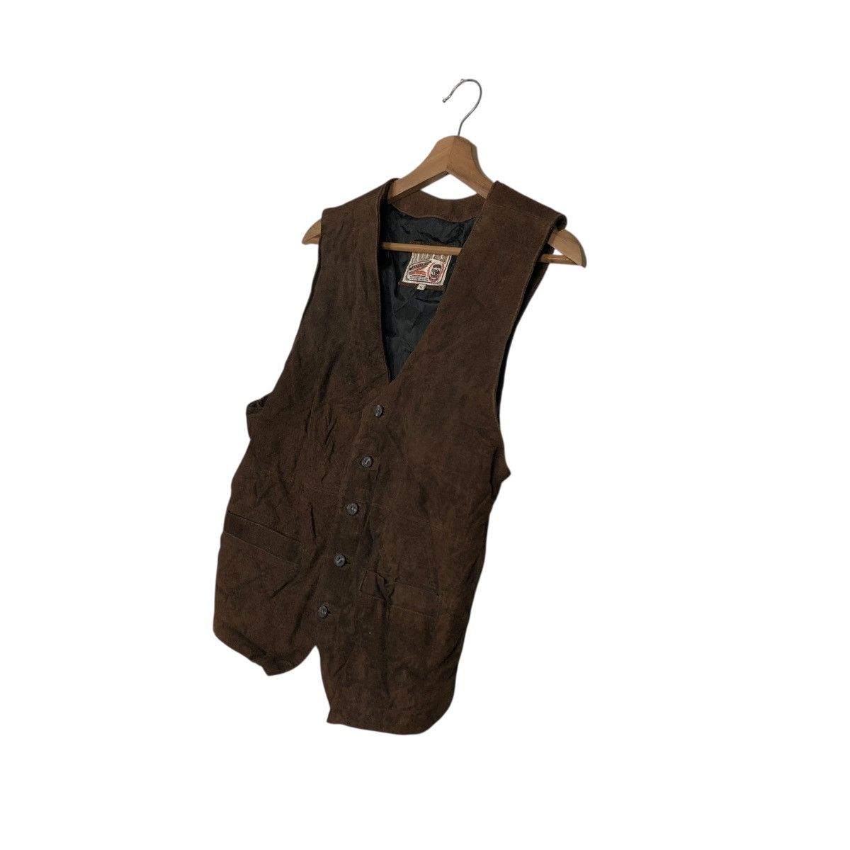 Japanese Brand 🔥VINTAGE GENUINE LEATHER VEST BIKET JACKET TURKY BEAR Size US M / EU 48-50 / 2 - 4 Thumbnail