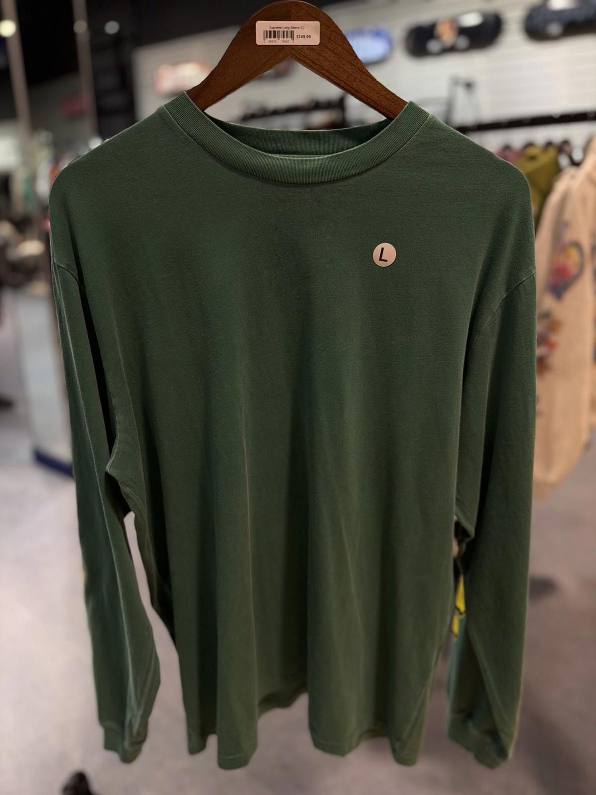 Supreme Supreme Cracked Long Sleeve Top Washed Green Size Large Size US L / EU 52-54 / 3 - 3 Thumbnail