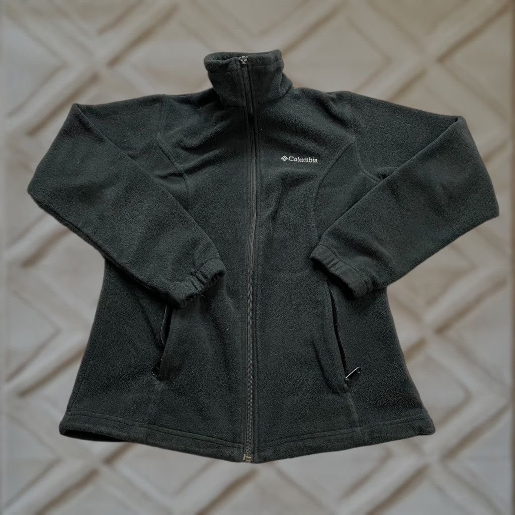 Vintage Columbia Womens Jacket Small Black Full Zip High Neck Soft Fleece Outdoor Hiking Size S / US 4 / IT 40 - 1 Thumbnail
