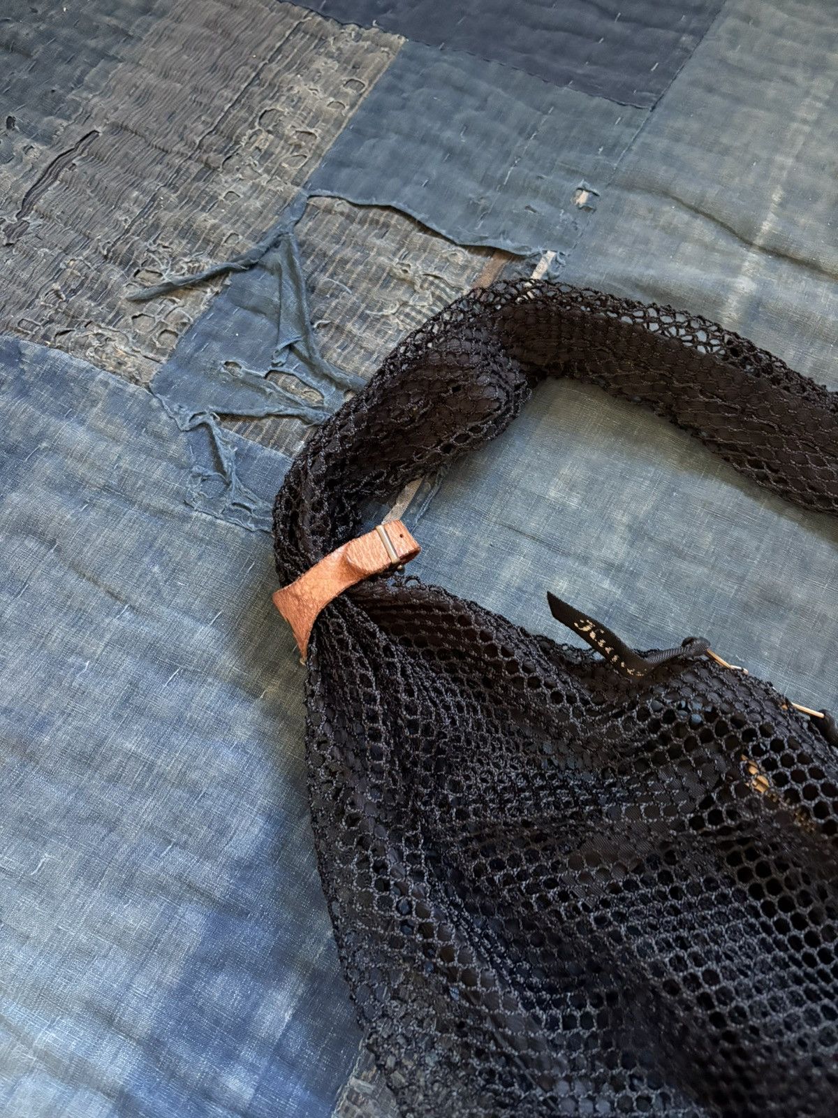 Kapital KAPITAL mesh Bag Snufkin bag black Size ONE SIZE - 8 Thumbnail