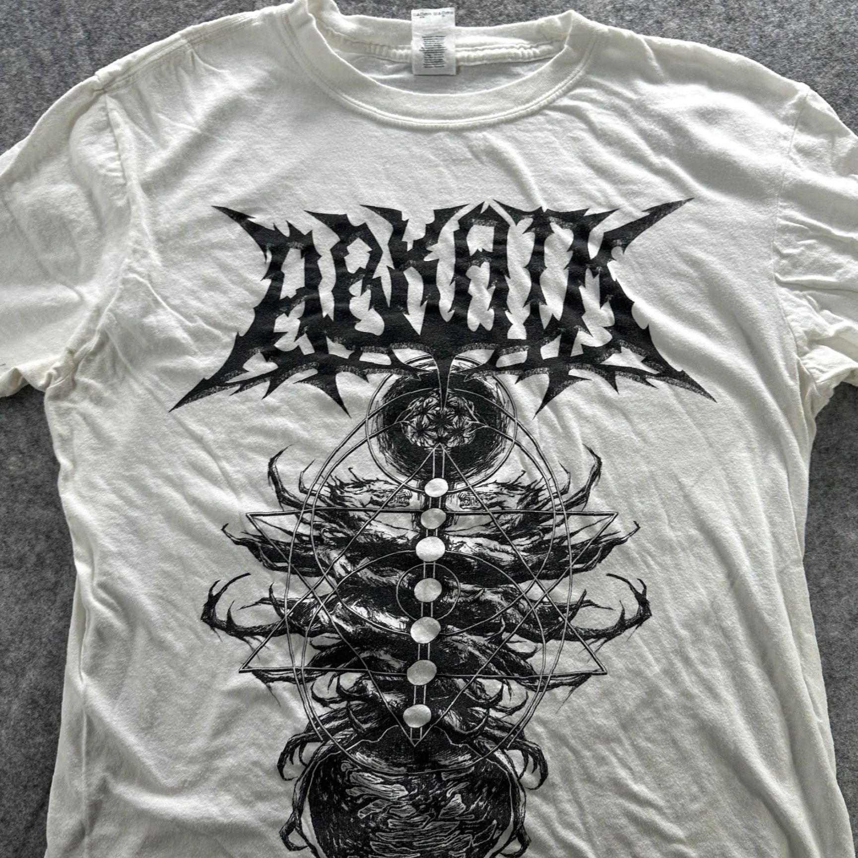 Gildan ARCHSPIRE Death Metal Band T-Shirt Mens Large White Graphic Gildan Jersey 2010s Metalcore Size US L / EU 52-54 / 3 - 3 Thumbnail
