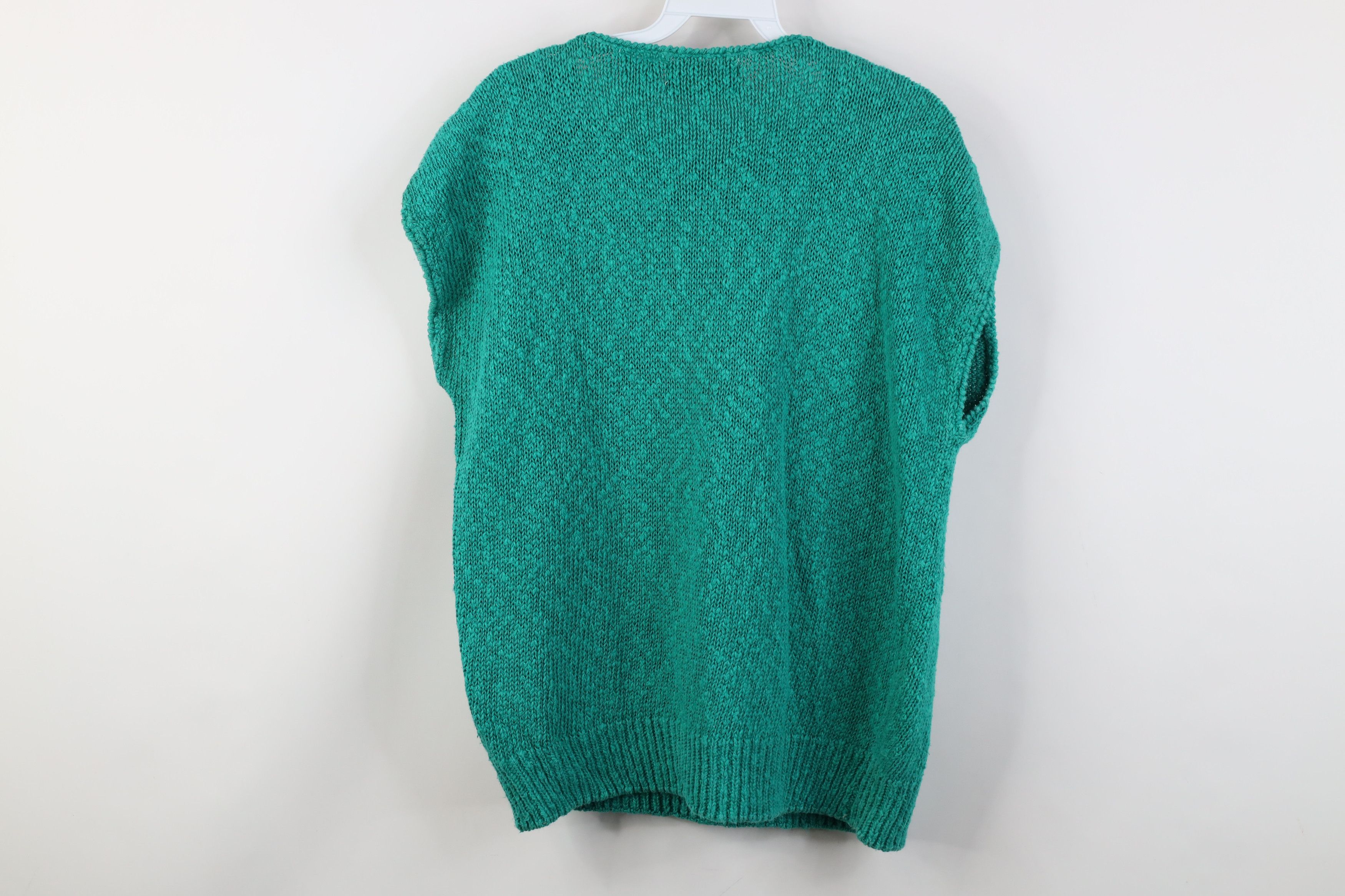 Vintage Vintage 80s 90s Streetwear Flower Dolman Sleeve Knit Sweater Size XXL / US 16-18 / IT 52-54 - 8 Thumbnail