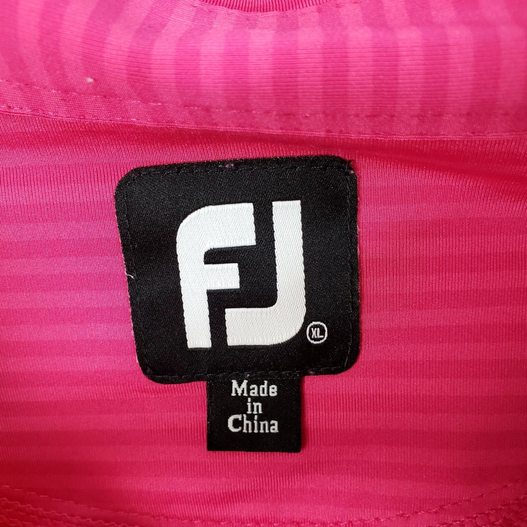 Footjoy Footjoy Polo Shirt XL Pink Stripe Short Sleeve Mens Totteridge Logo Size US XL / EU 56 / 4 - 5 Thumbnail