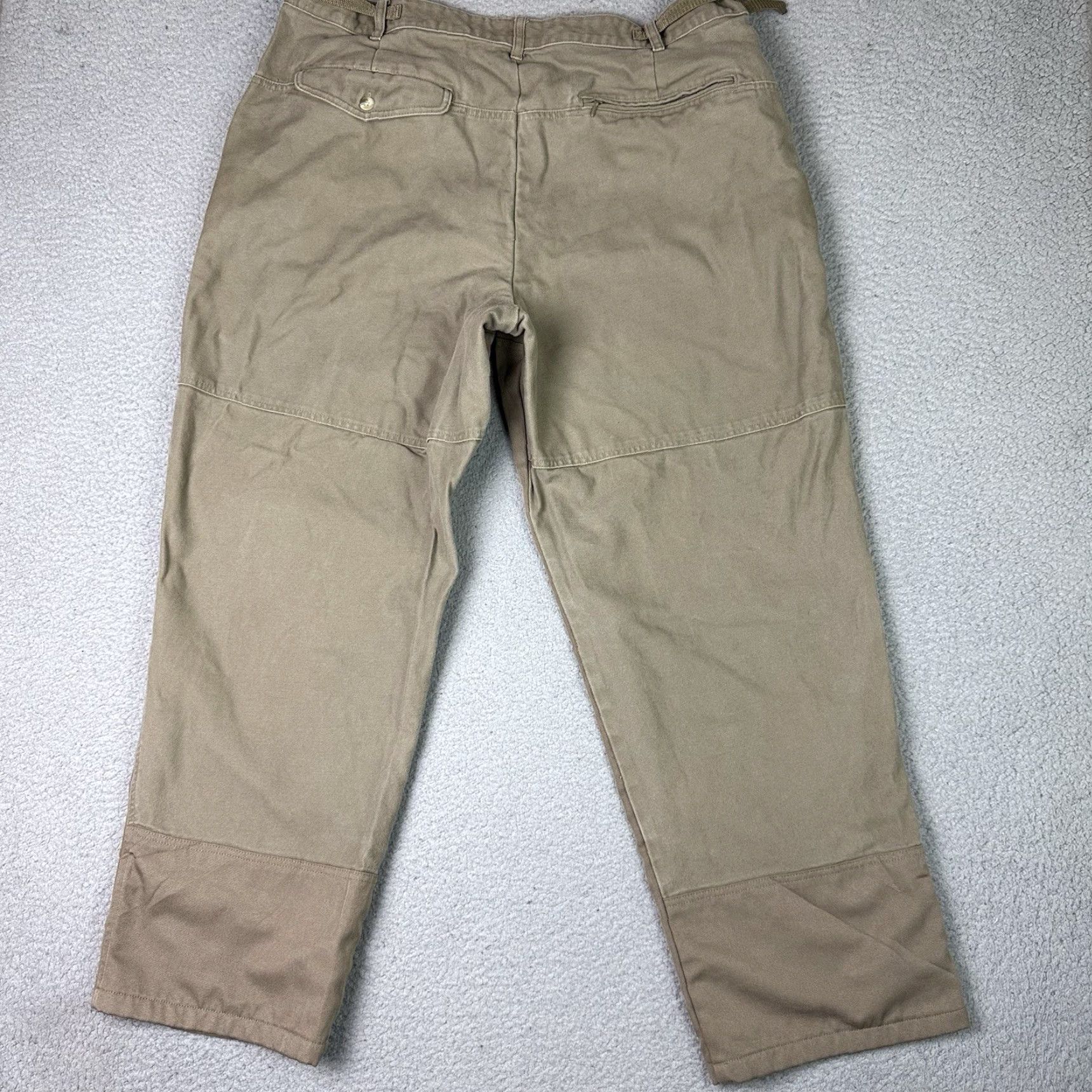 Doublet VINTAGE Columbia Brush Pants Mens 42x30 Beige Carpenter 5-Pocket Regular Straight USA 90s Size US 42 / EU 58 - 5 Thumbnail