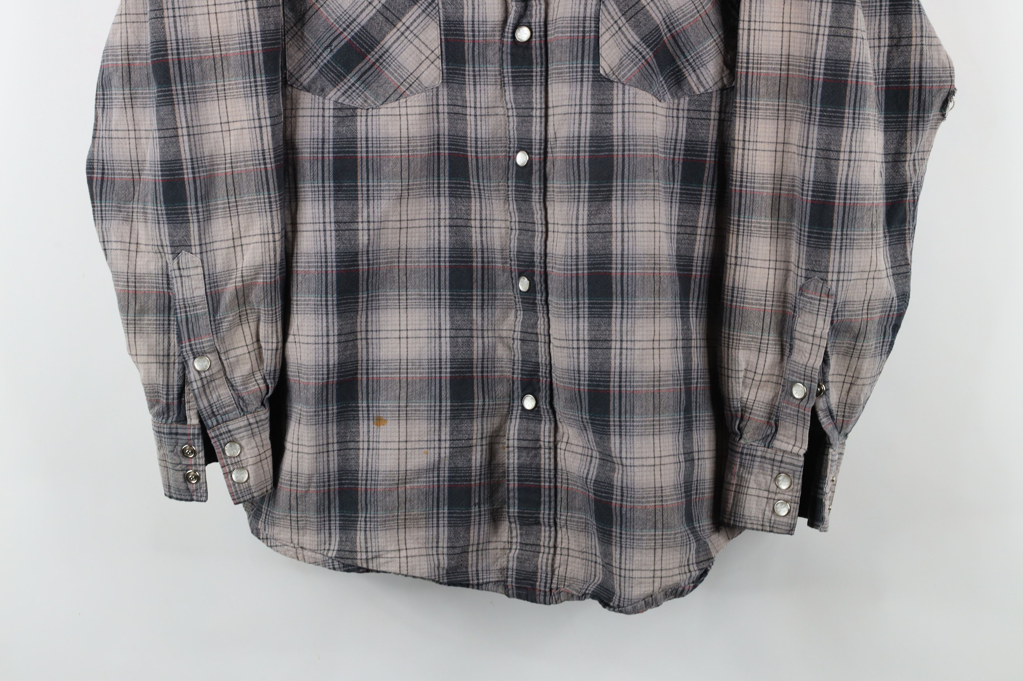 Vintage West Coast Choppers Jesse James Snap Button Shirt Plaid Size US M / EU 48-50 / 2 - 3 Thumbnail
