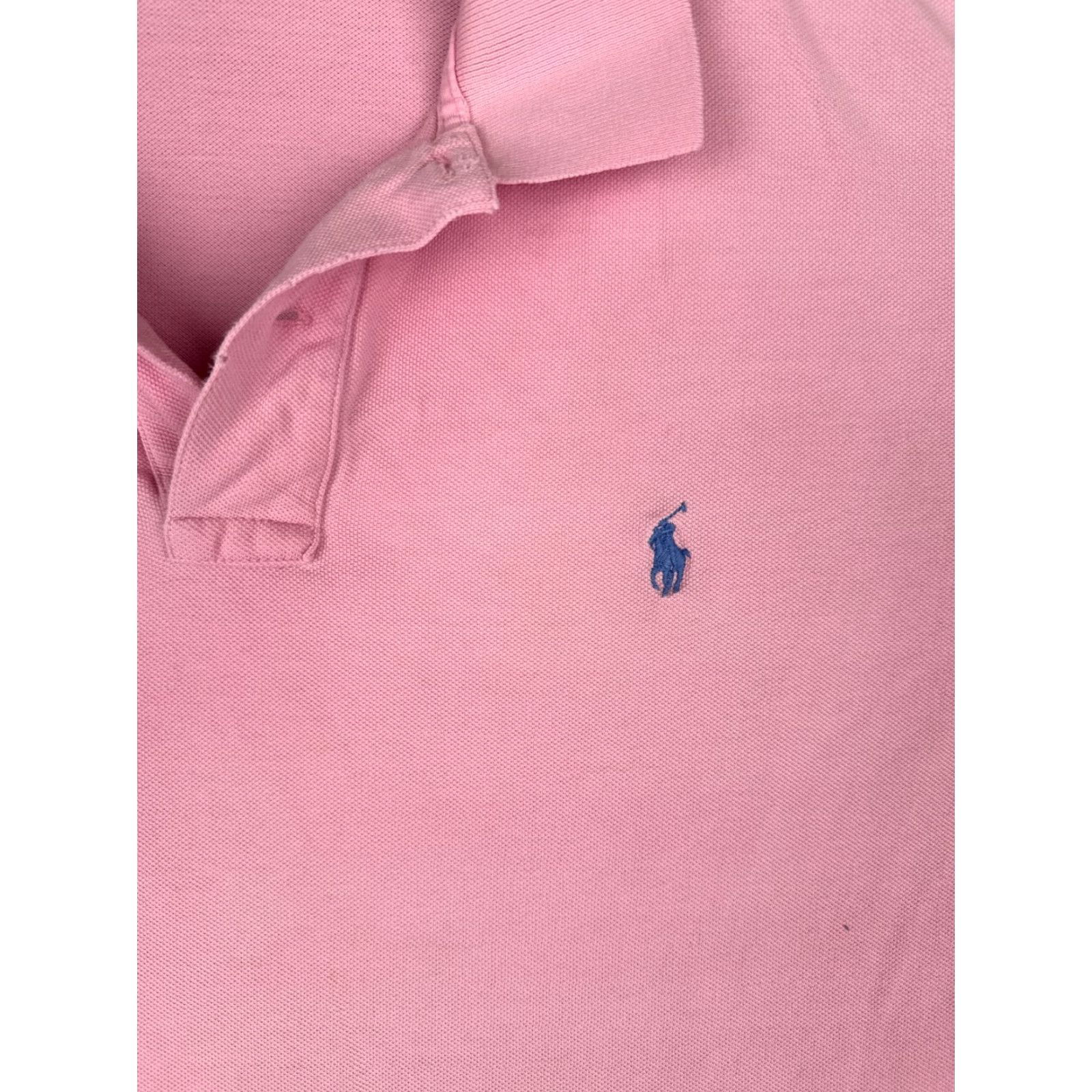 Ralph Lauren VINTAGE Ralph Lauren Polo Shirt Men 2XL Pink 100% Cotton Short Sleeve Polo Shirt Mens Regular 2XL Pink Cotton Size US XXL / EU 58 / 5 - 6 Thumbnail