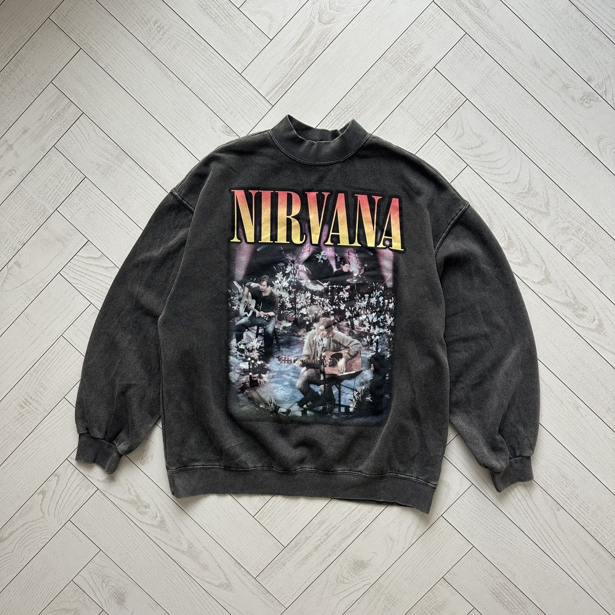 Other Vintage Nirvana Kurt Cobain Unplugged NY Washed Sweatshirt Size M / US 6-8 / IT 42-44 - 1 Thumbnail