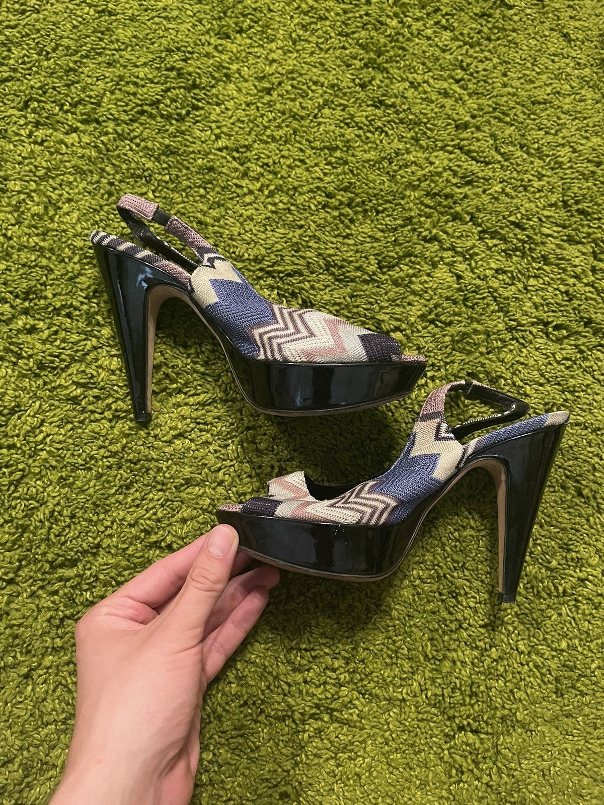 Designer × Missoni × Vintage Missoni 90s vintage coloured pumps heels Size US 8 / IT 38 - 11 Thumbnail
