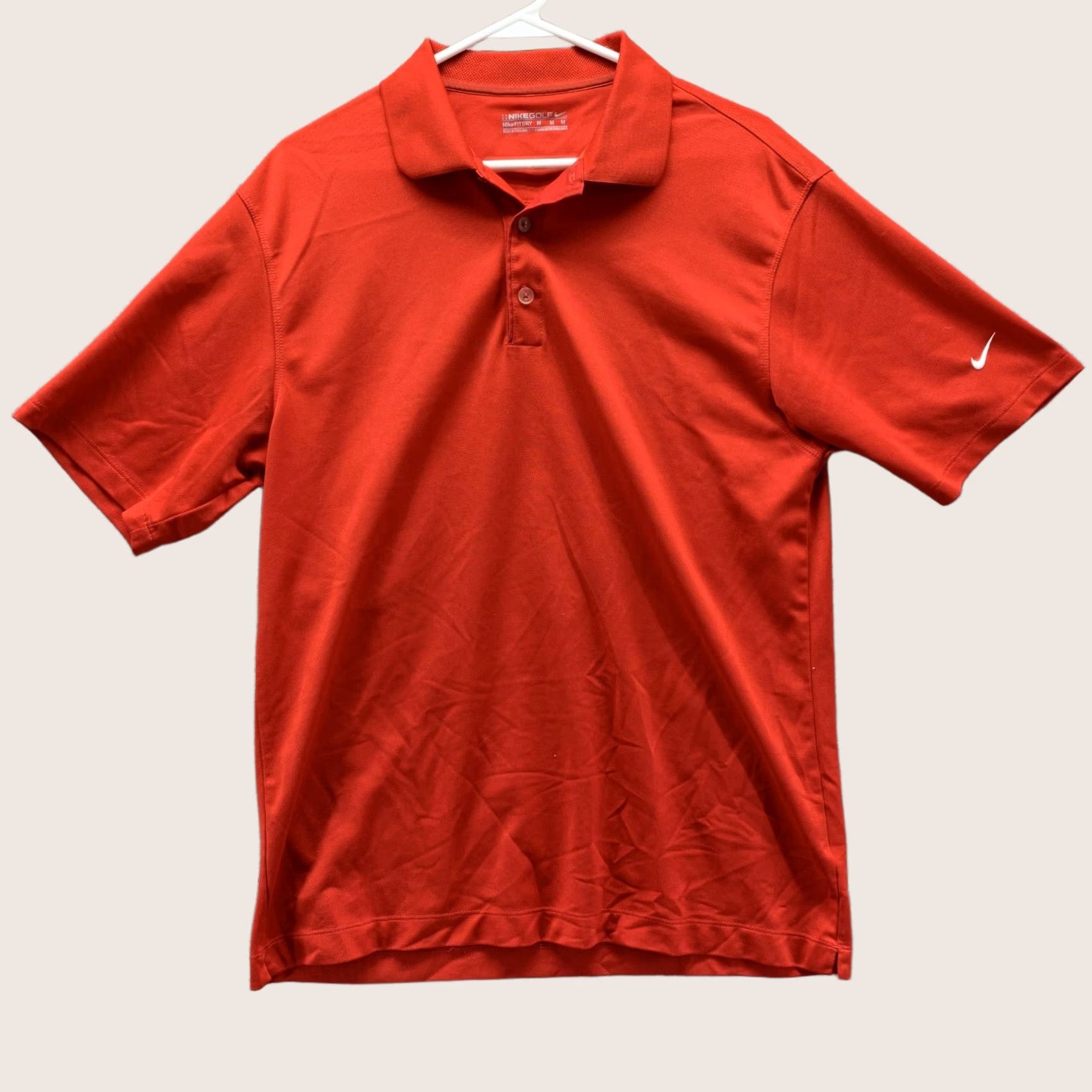 Nike Nike Golf Polo Shirt Men M Orange Performance Tour Swoosh Collared Golfer Size US M / EU 48-50 / 2 - 1 Thumbnail