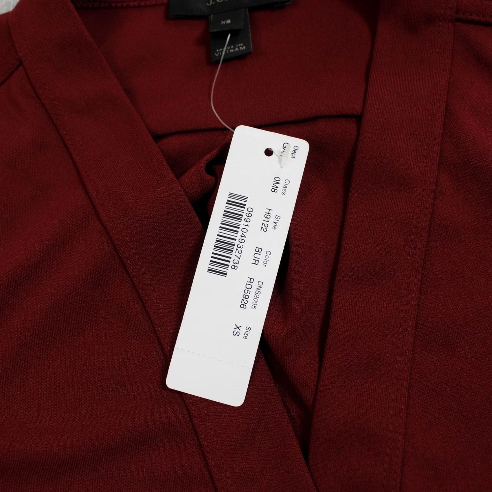 J.Crew J Crew Shirt Dress Women XS Red V Neck 3/4 Sleeve Pockets Office Lightweight Size XS / US 0-2 / IT 36-38 - 6 Thumbnail