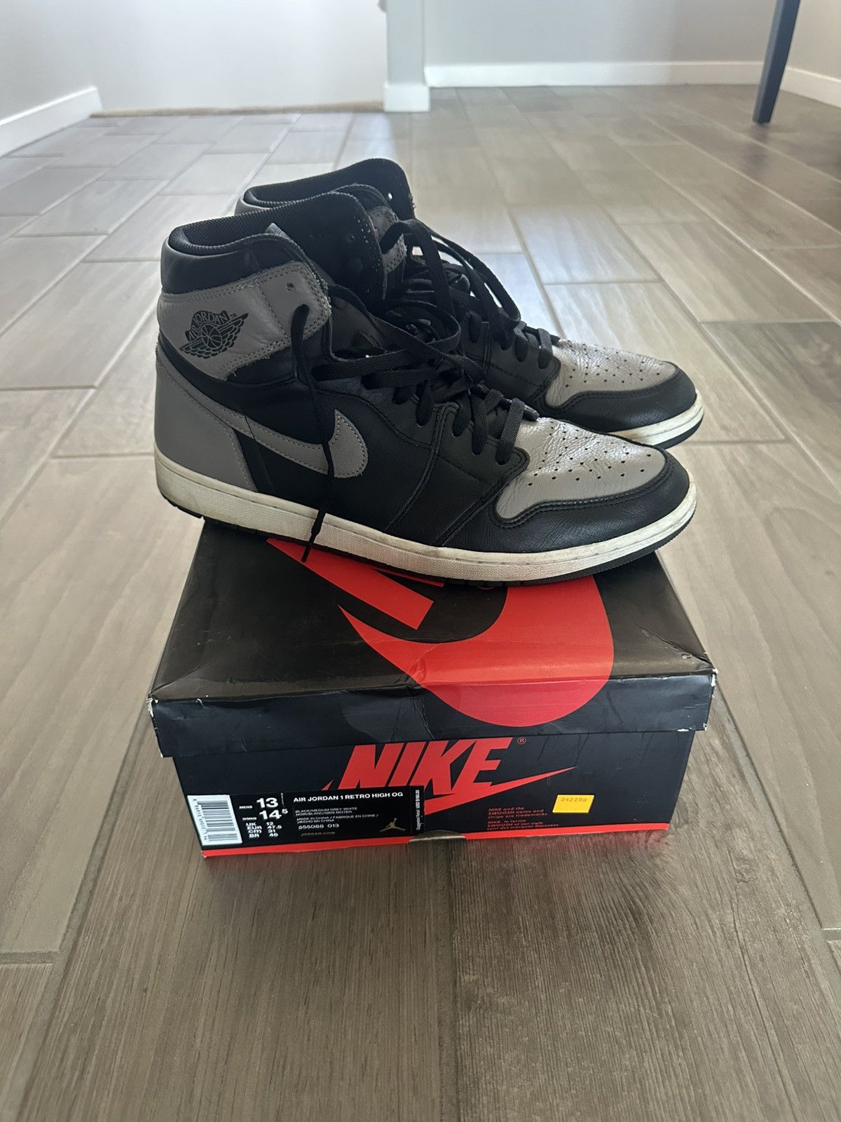 Jordan Brand OG Jordan 1 Shadow Size US 13 / EU 46 - 1 Thumbnail