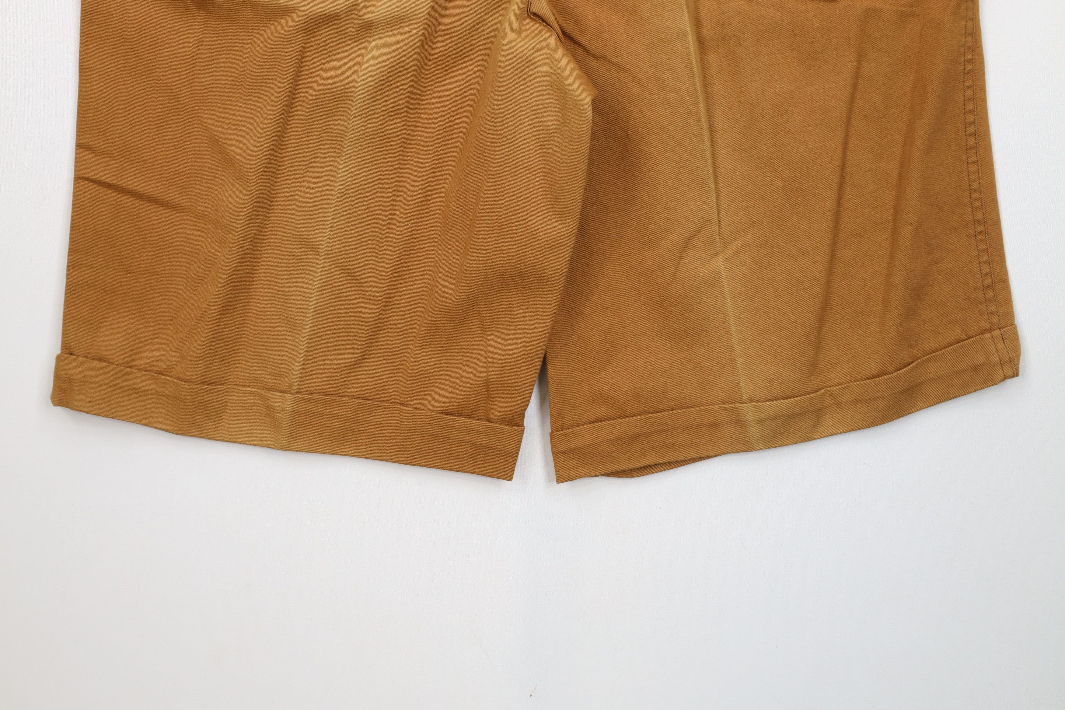 Vintage Deadstock Vintage 90s Streetwear Chino Shorts Brown Cotton Size US 32 / EU 48 - 13 Thumbnail