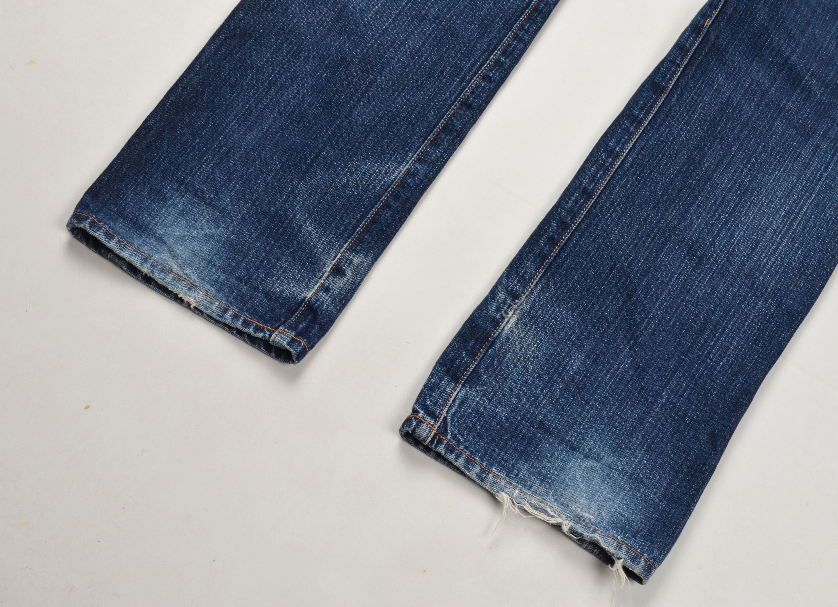 Beams Plus × Japanese Brand × Vintage Vintage Beams Heart Faded Blue Straight Denim Jeans Size US 32 / EU 48 - 10 Thumbnail