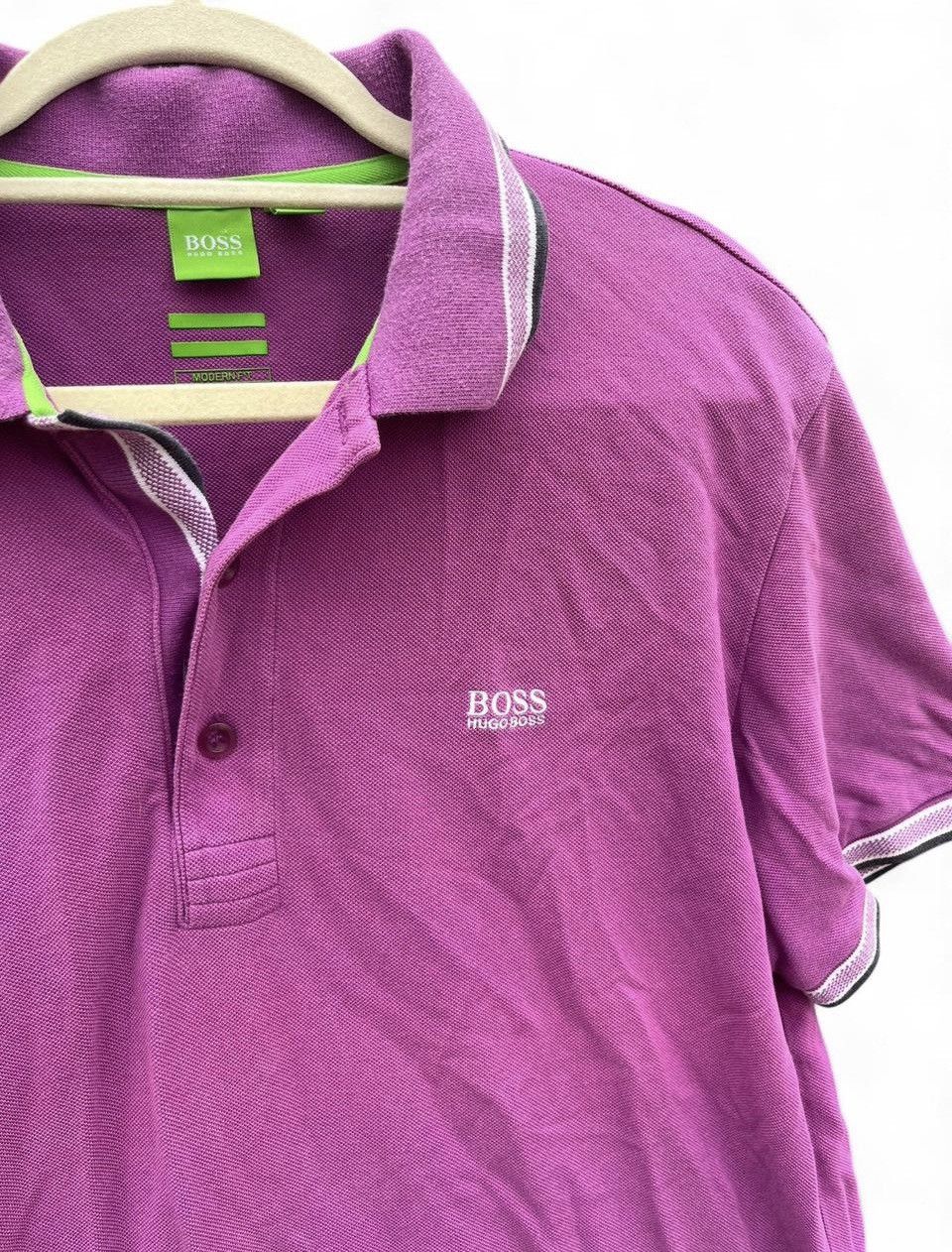 Hugo Boss Hugo Boss Green Label Polo Shirt Purple Modern Fit Size US XL / EU 56 / 4 - 4 Thumbnail