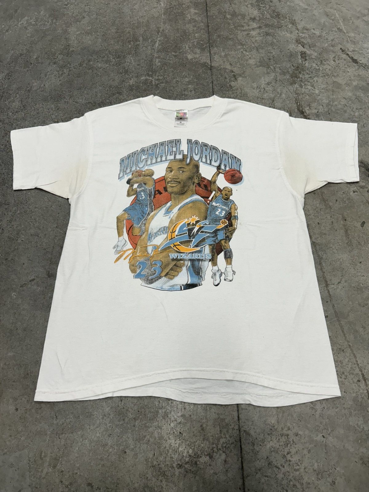 Vintage Vintage Michael Jordan rap tee Washington wizards Size US L / EU 52-54 / 3 - 1 Thumbnail