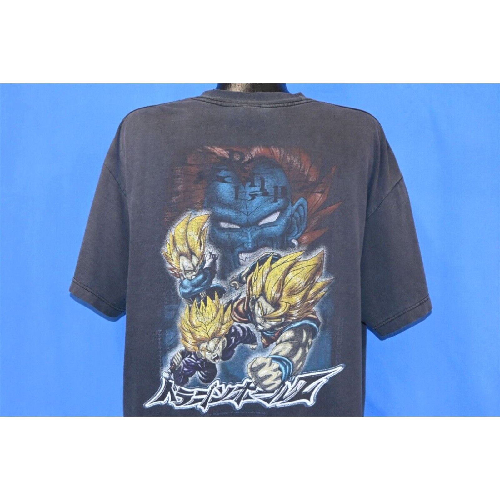 Image of Bally Vintage Y2K Dragon Ball Z Vegeta Super Saiyan Anime Manga T-Shirt Extra Large XL in White