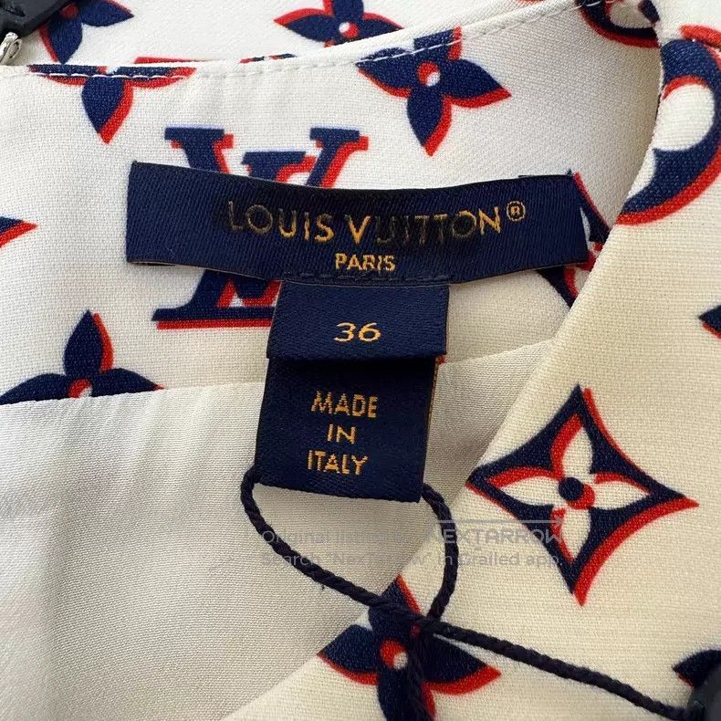Louis Vuitton Louis Vuitton Monogram wool-silk-blend frilled crew neck d Size XS / US 0-2 / IT 36-38 - 5 Thumbnail