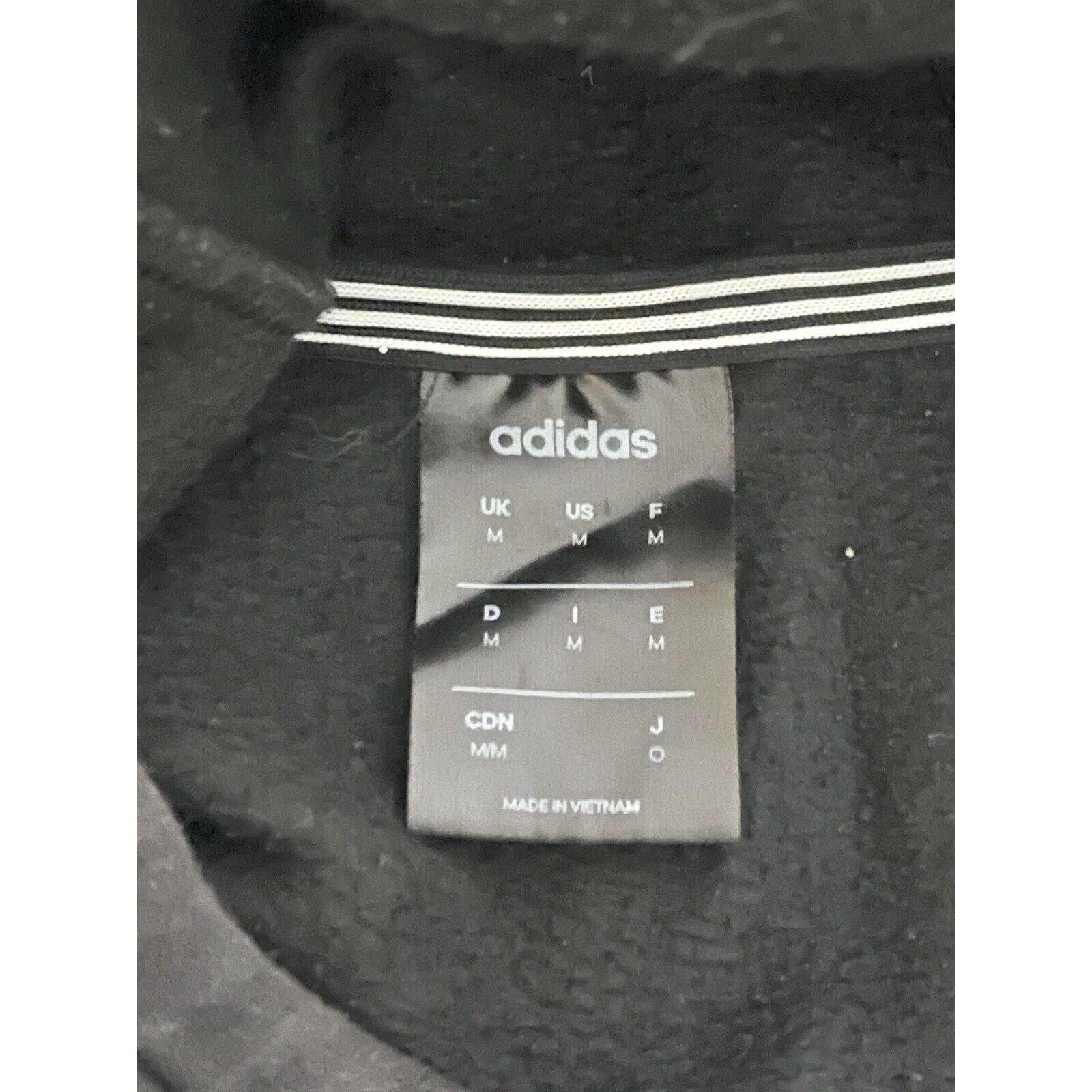 Adidas Adidas Black Pullover Hoodie with Logo - Medium Size US M / EU 48-50 / 2 - 4 Thumbnail