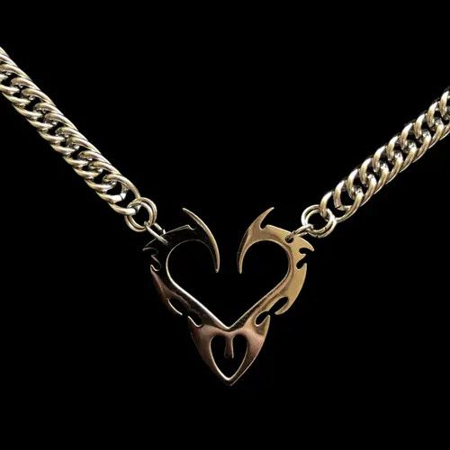 Jewelry Norika x Ryoka Chain Necklace Punk Gothic Chrome Rock Venom Size ONE SIZE - 4 Thumbnail