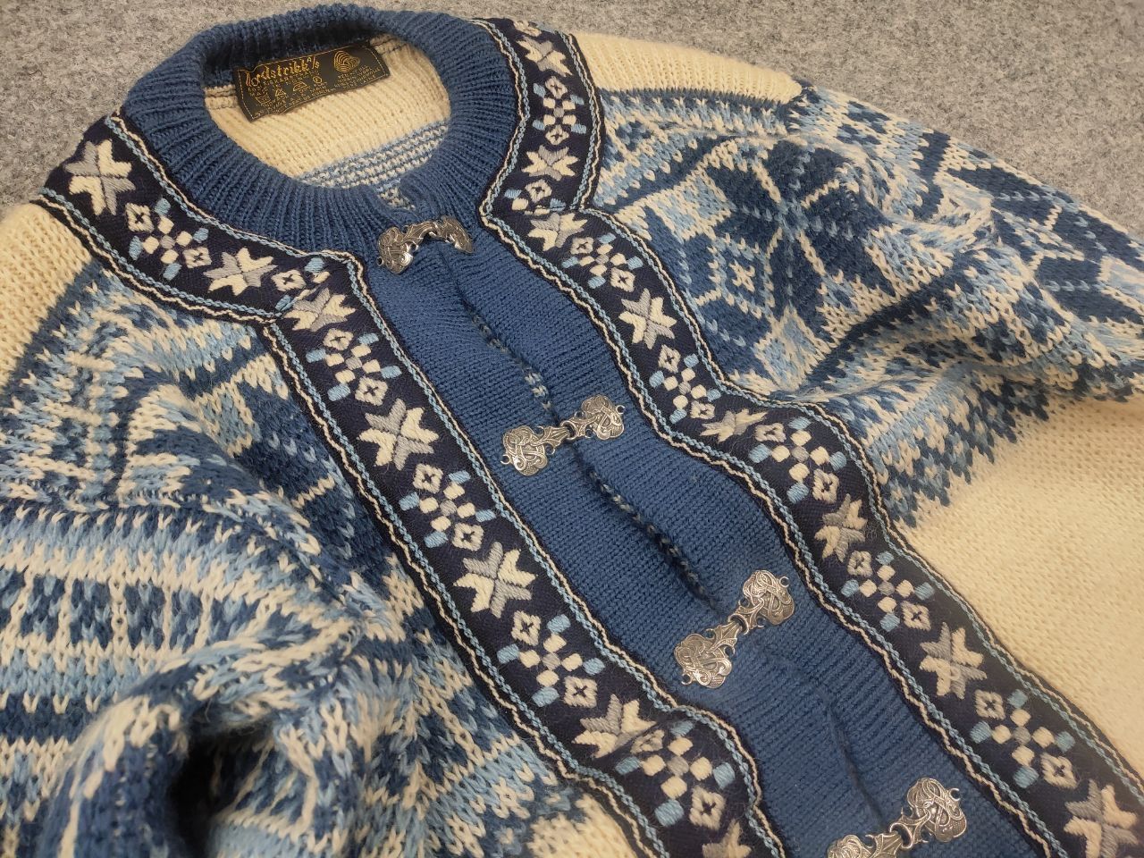 Dale Of Norway Vintage 80's Nordstrikk Knit Wool Sweater Cardigan Norway Size US M / EU 48-50 / 2 - 6 Thumbnail