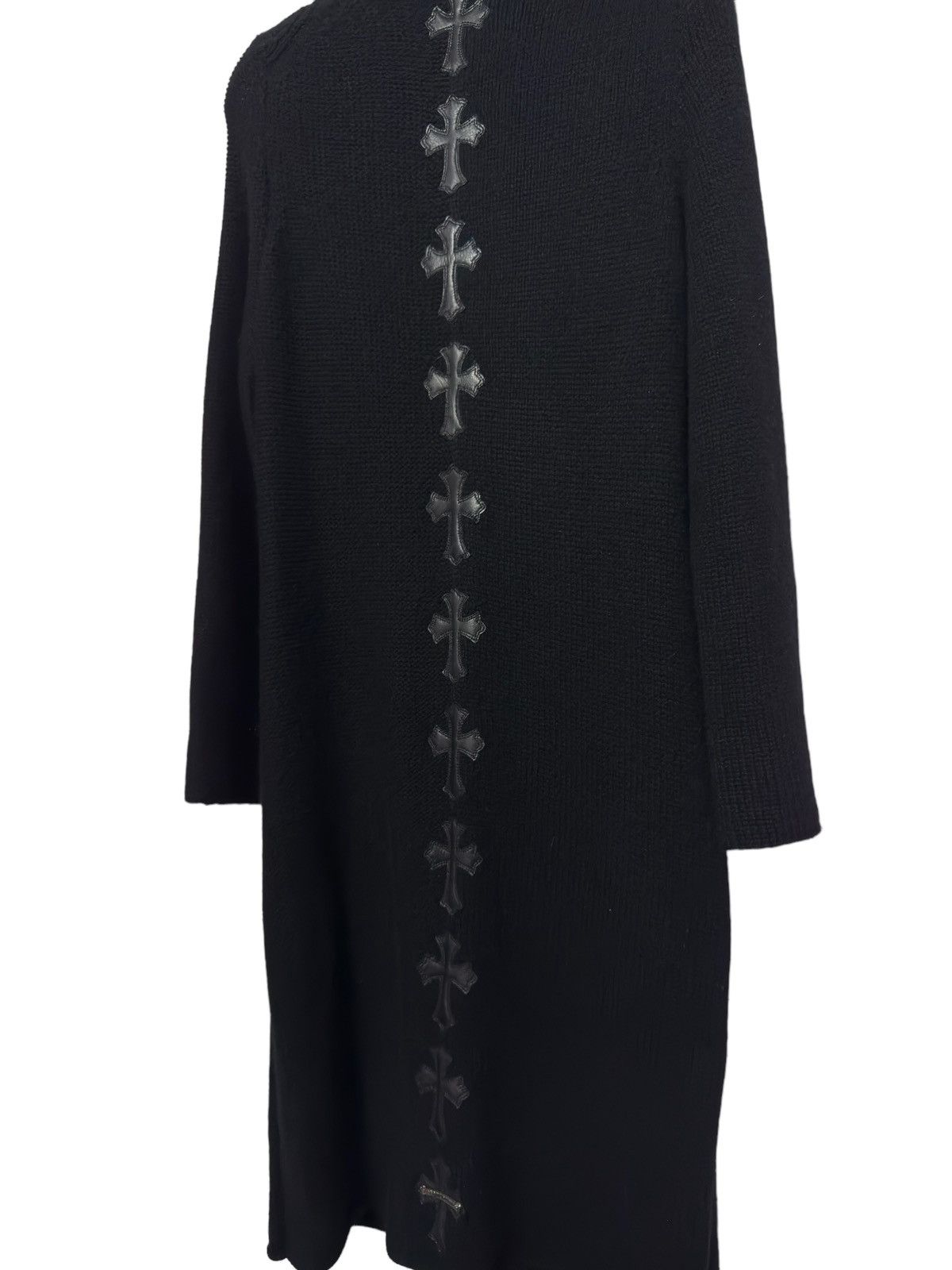 Chrome Hearts Chrome Hearts Cashmere Long Zip Up w/ Flooded Patched Spine Size US S / EU 44-46 / 1 - 4 Thumbnail
