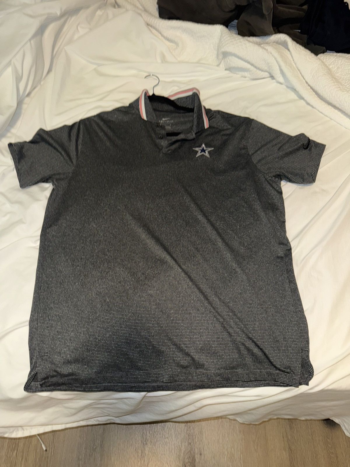 Nike Dallas Cowboys Striped Polo - Dri Fit Size US M / EU 48-50 / 2 - 1 Thumbnail