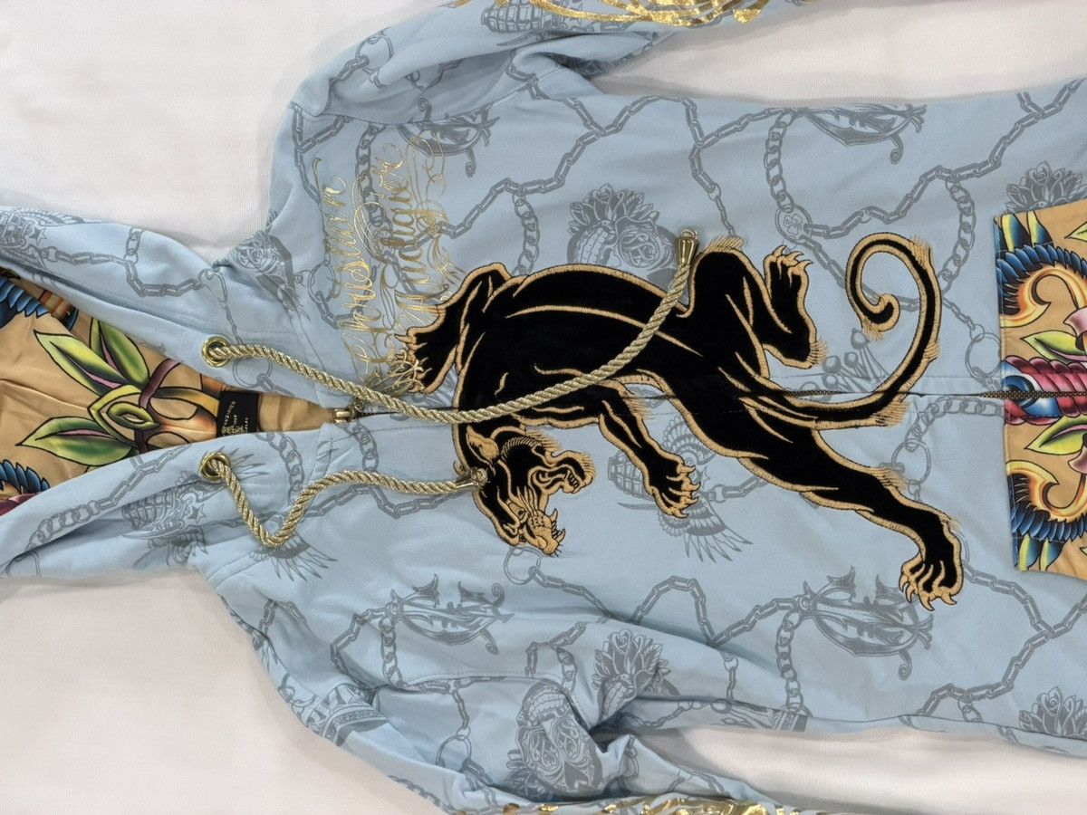 Christian Audigier Christian Audigier Rhinestone Jaguar Power Blue zip up. Size XS / US 0-2 / IT 36-38 - 5 Thumbnail