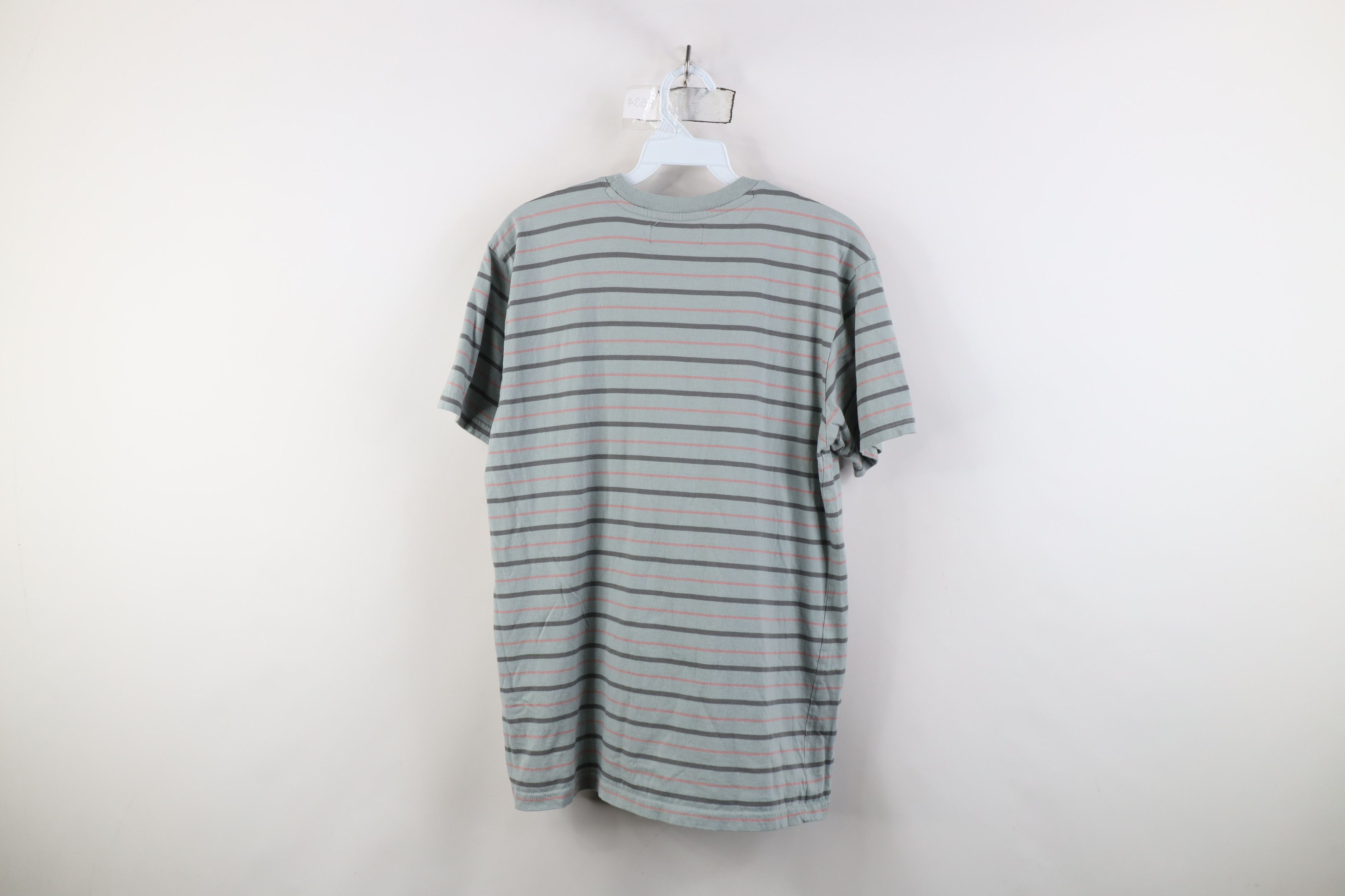 Vintage Vintage 90s Y2K Lost Skateboarding Spell Out Striped T-Shirt Size US M / EU 48-50 / 2 - 10 Thumbnail