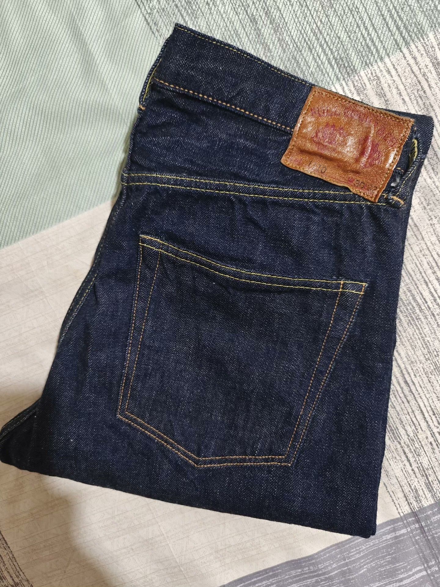 Full Count & Co. FULL COUNT 1110 Mid-High Waist Relaxed Taper Jeans Size US 30 / EU 46 - 1 Thumbnail