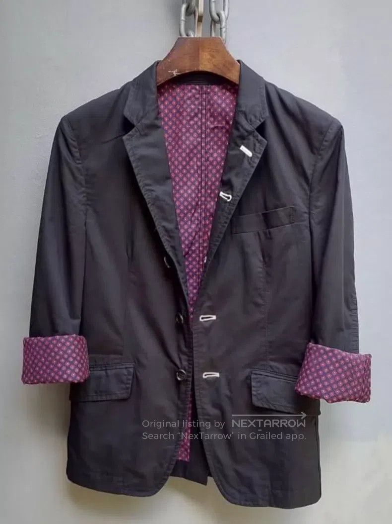 Comme des Garcons Comme des Garcons Blazer, Pink Polka Dot Lining Size US XS / EU 42 / 0 - 3 Thumbnail