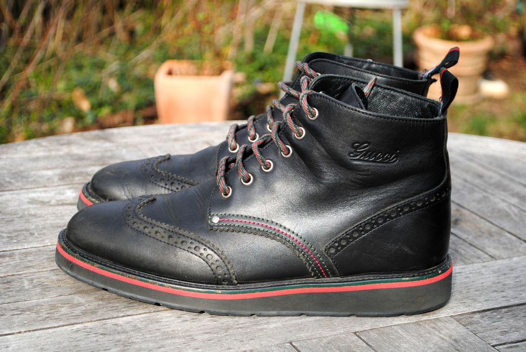 Gucci best sale wingtip boots