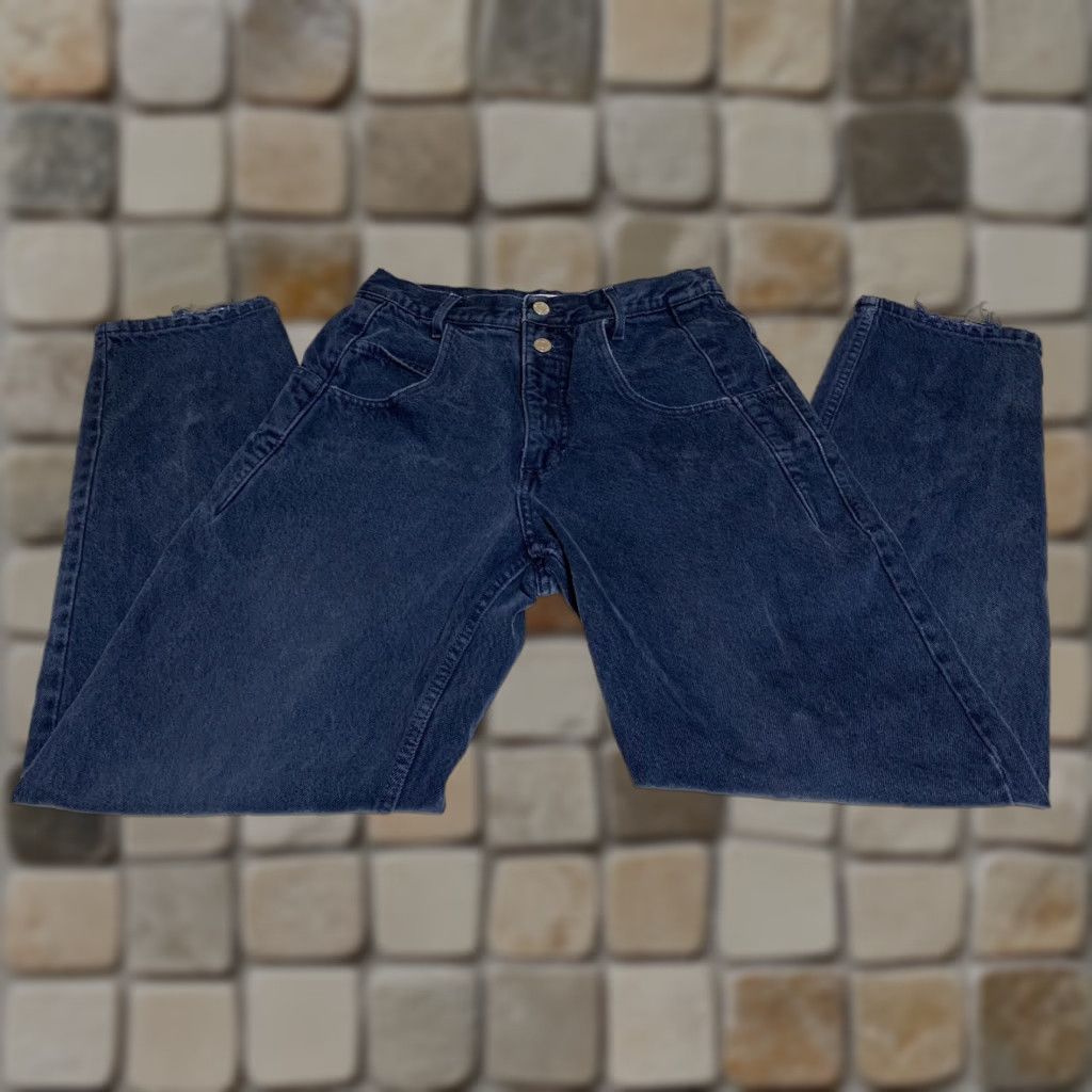 Guess VINTAGE GUESS Jeans USA Georges Marciano High Waisted Tapered Leg 26x29 Blue Denim Mens 80s 90s Style #10075 Size US 26 / EU 42 - 1 Thumbnail