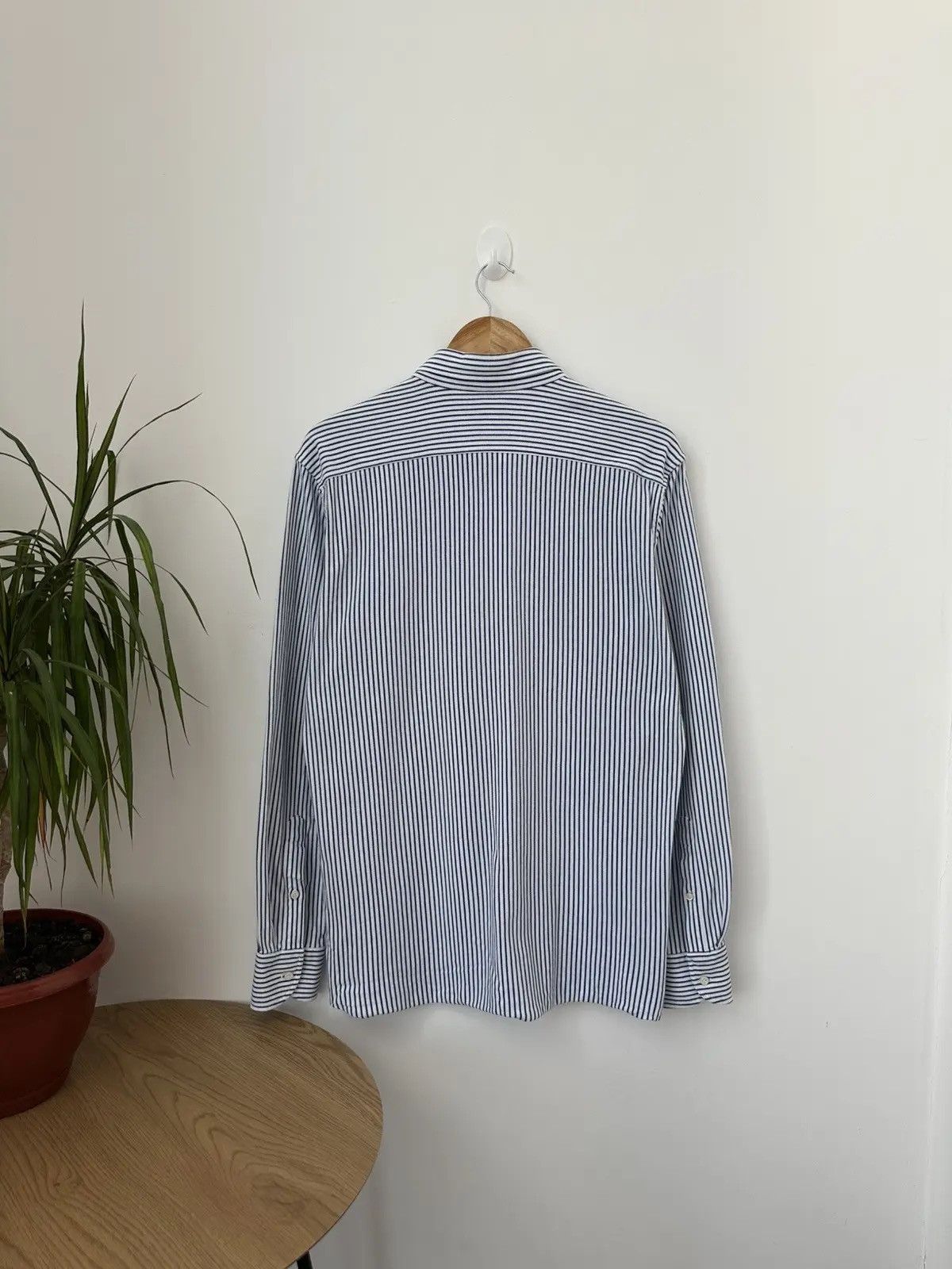 Boggi Vintage Boggi Milano Blue Striped Mens Shirt Size US S / EU 44-46 / 1 - 11 Thumbnail