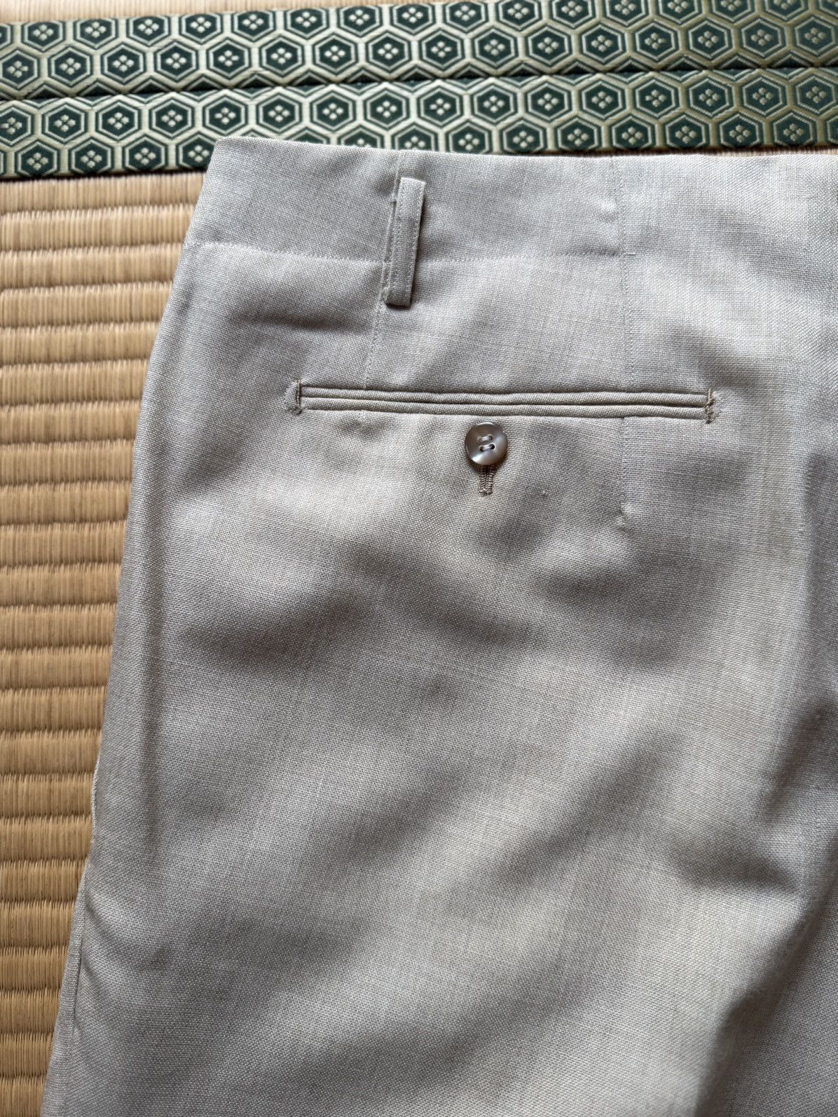 Other Spring&Summer Cream Linen Slacks NEW WOOL DELUX Tag Size US 34 / EU 50 - 10 Thumbnail