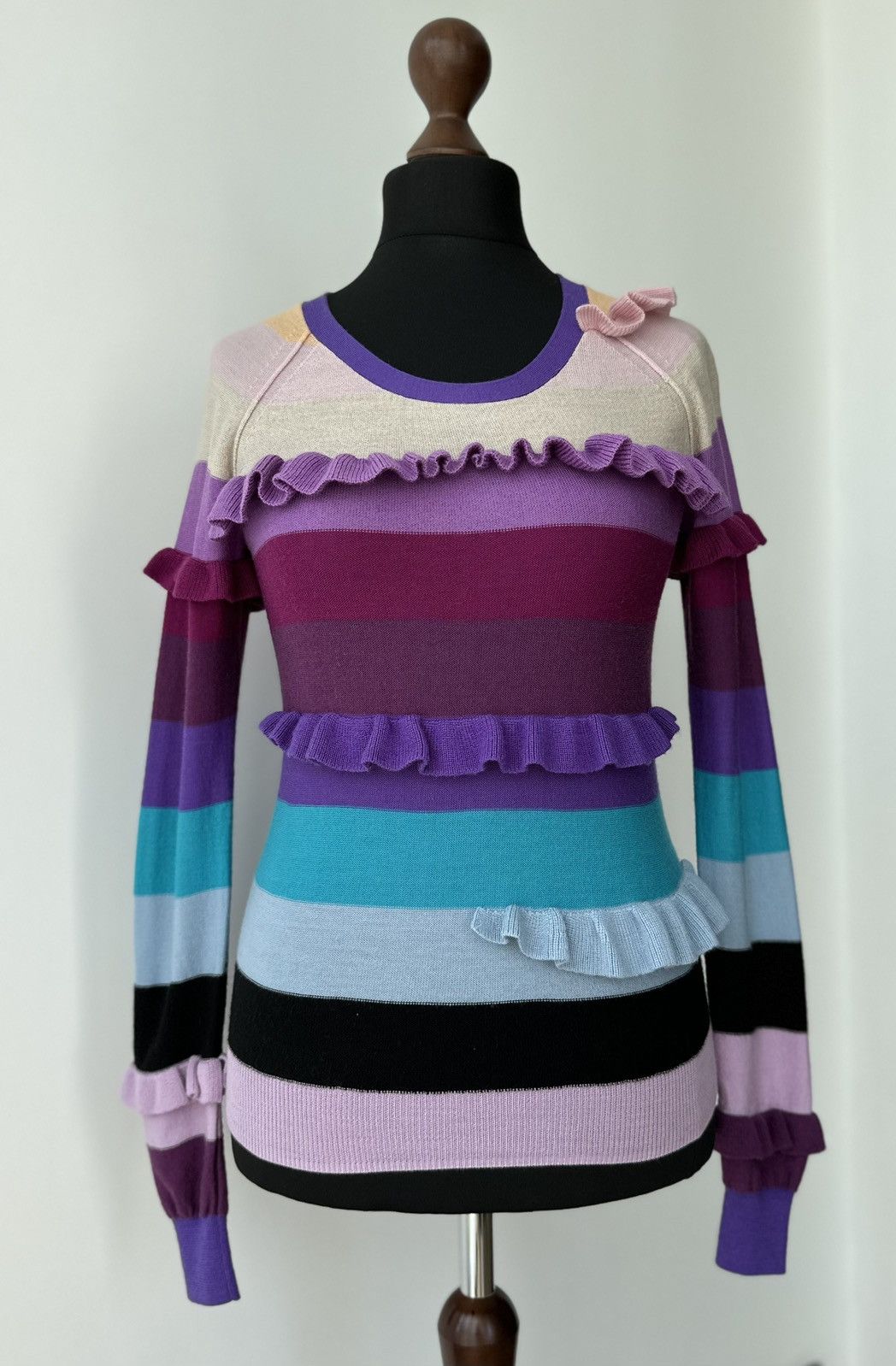 Sonia Rykiel Sonia Rykiel Women's 100% Merino Wool Sweater Jumper Size M Size M / US 6-8 / IT 42-44 - 2 Thumbnail