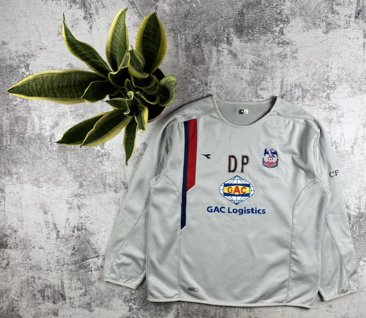 Diadora Crystal Palace Player Issue LongSleeve Diadora Soccer Football Jersey Sweatshirt Size US L / EU 52-54 / 3 - 1 Thumbnail