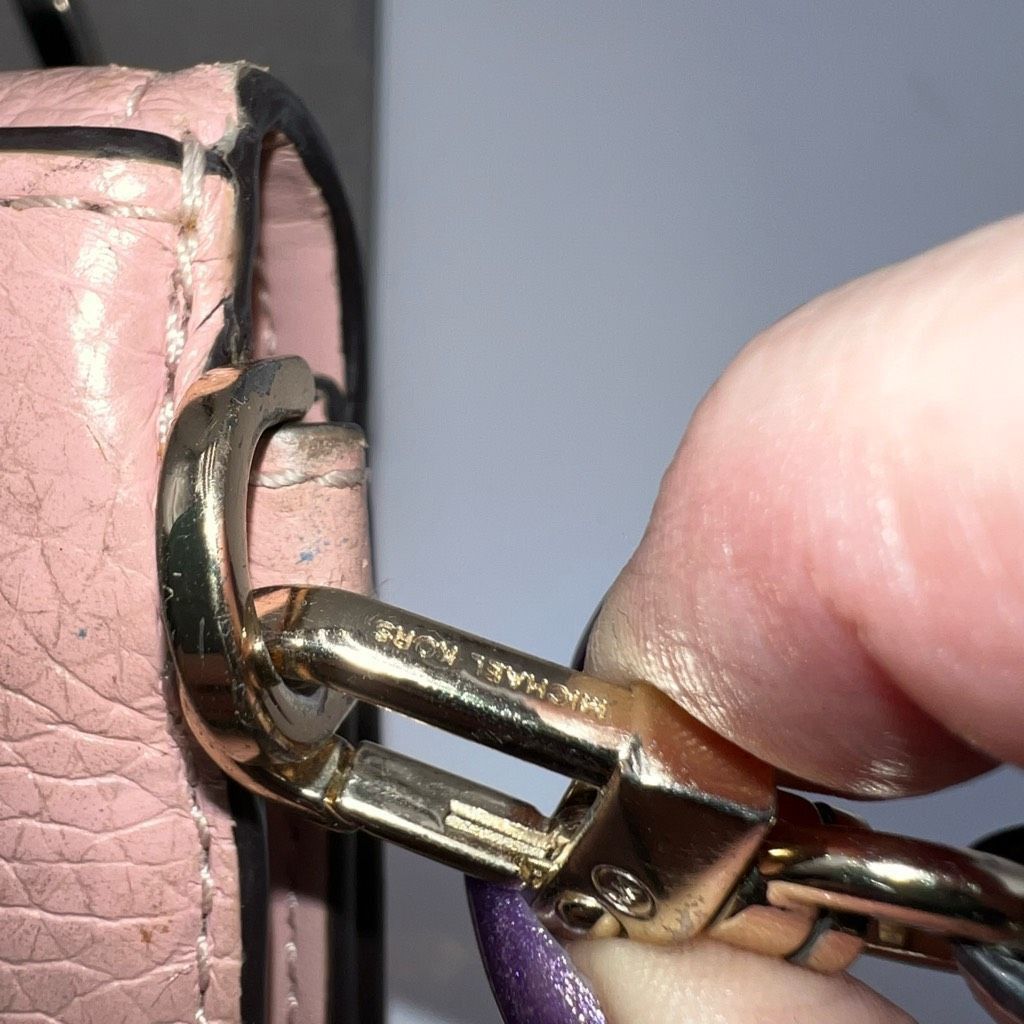 Michael Kors Michael Kors Long Wallet/Phone Holder Wristlet in Blush Soft Leather Size ONE SIZE - 6 Thumbnail