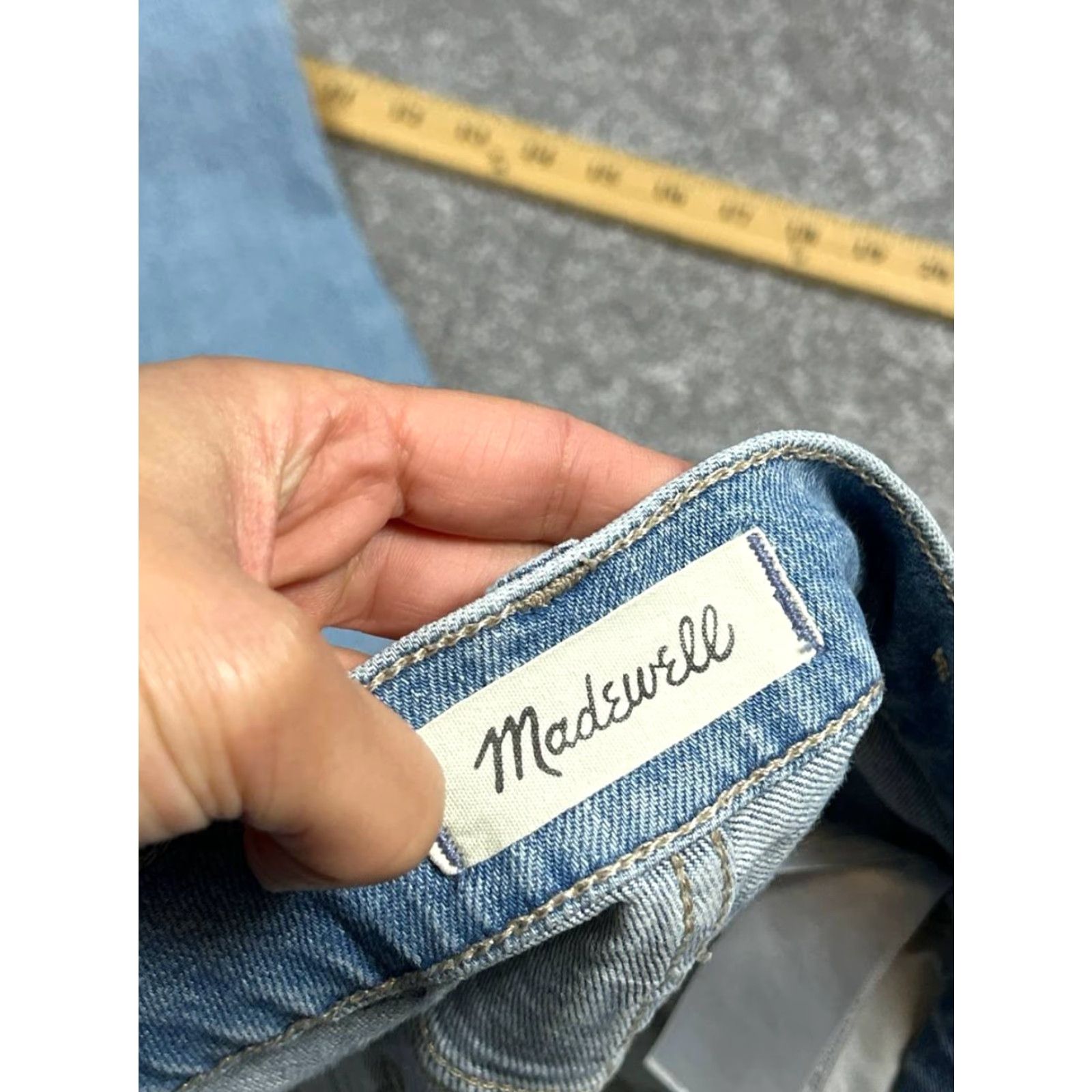 Madewell Madewell The Perfect Vintage Jeans Women 24x24 Blue Cotton Elastane Mid Straight Jeans Size 40" / US 18 - 7 Thumbnail