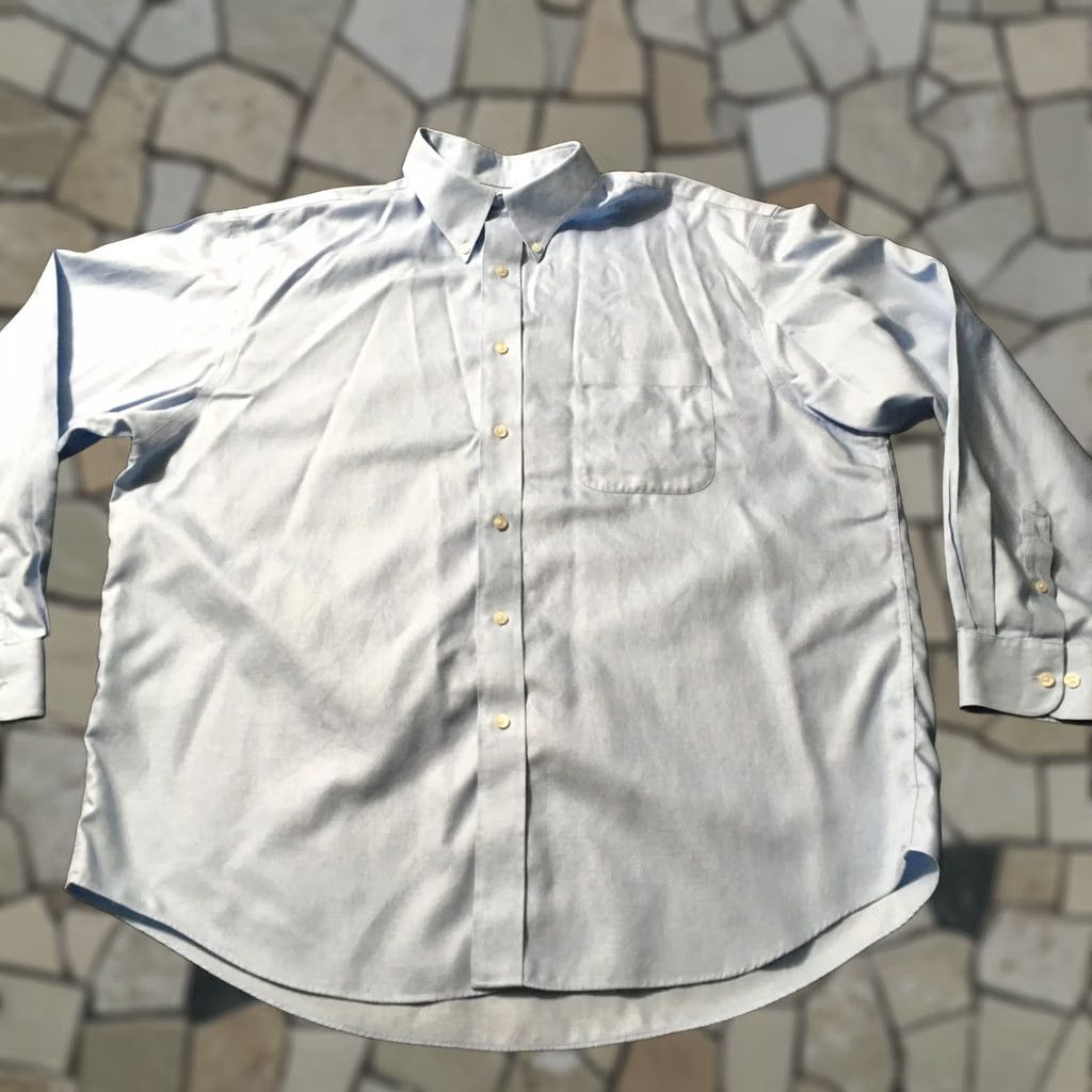 Roundtree & Yorke Roundtree & Yorke Gold Label Button-Down Shirt XL Blue Long Sleeve Size US XL / EU 56 / 4 - 1 Thumbnail
