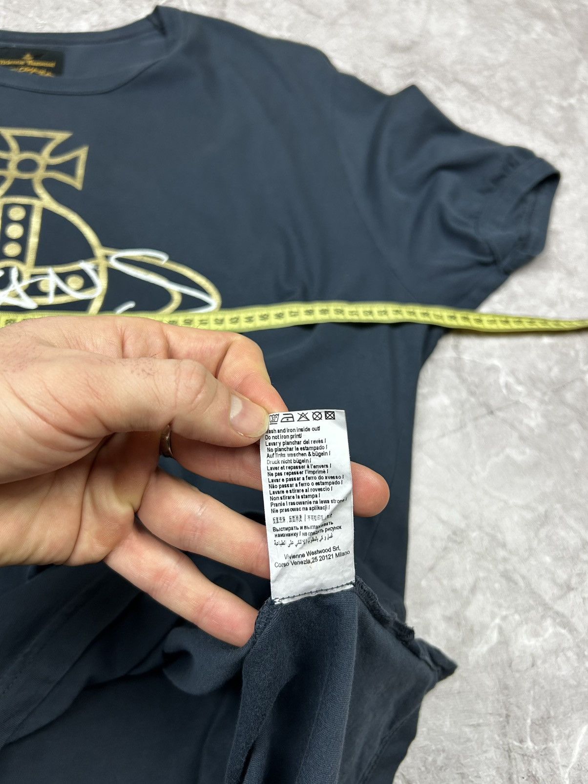 Vivienne Westwood Vintage Vivienne Westwood Big Logo T-shirt Dark blue Size US XXL / EU 58 / 5 - 11 Thumbnail