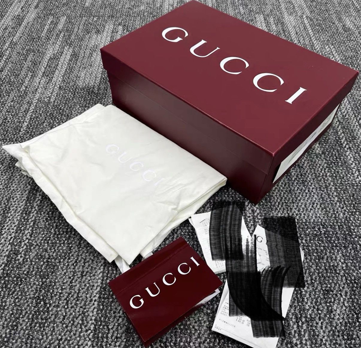 Gucci Gucci Re-Web Grained Leather Low Top Sneakers J42 Size US 7.5 / EU 40-41 - 8 Thumbnail