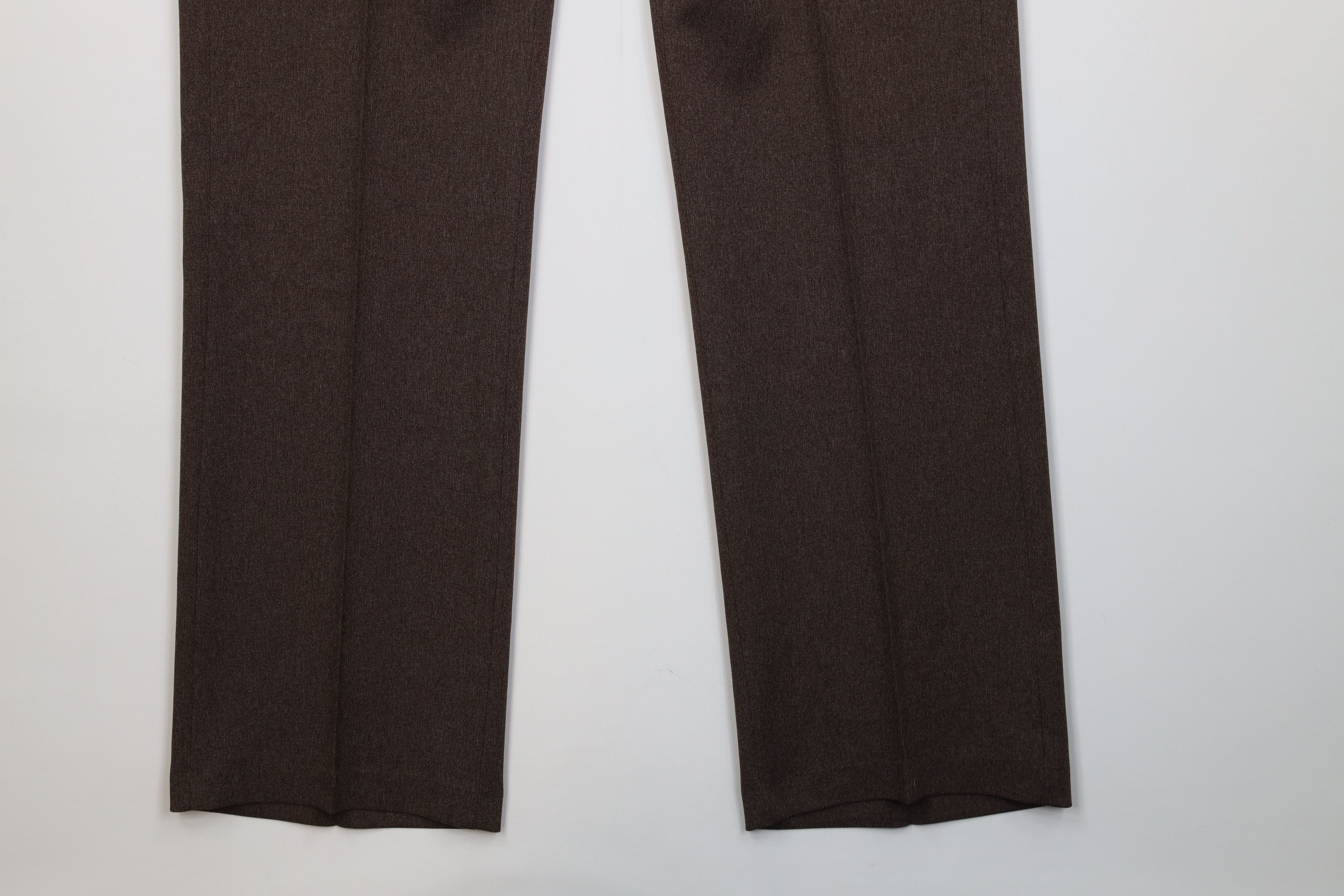 Levi's Vintage 70s Levis Knit Flared Wide Leg Chino Pants Brown USA Size US 32 / EU 48 - 5 Thumbnail