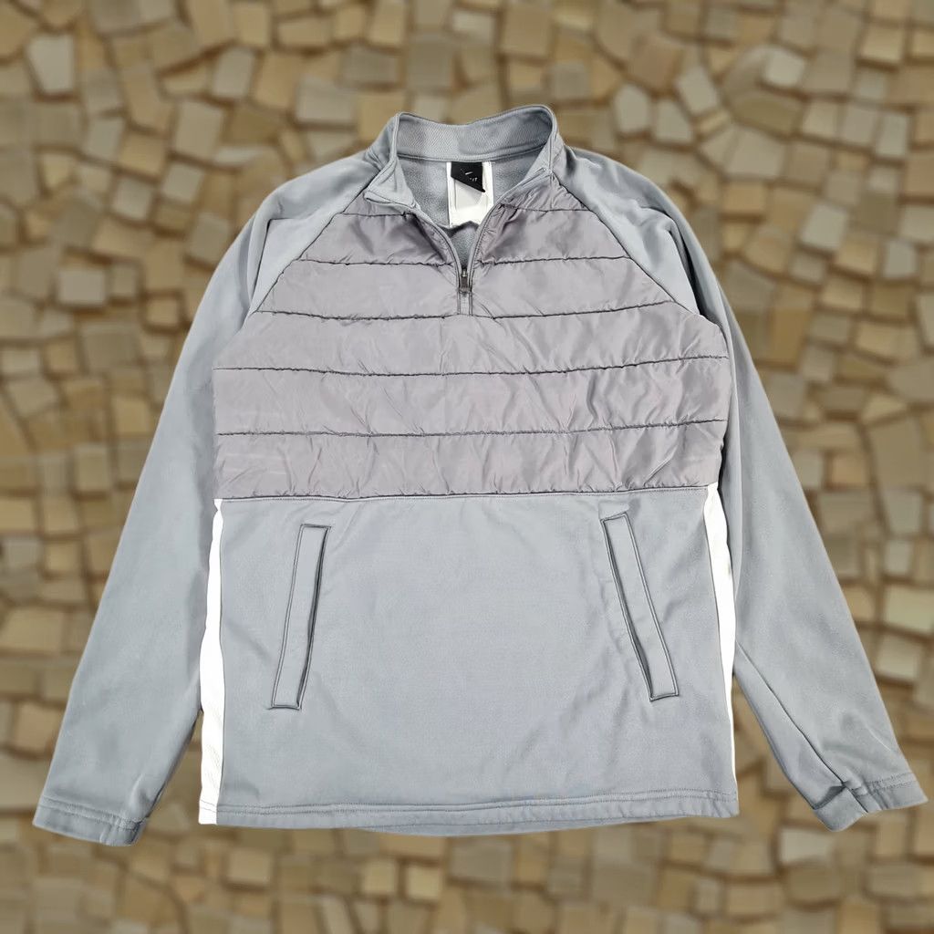 Nike Nike Dri-Fit Drill Top Mens Casual Zip 1/4 Grey S Long Sleeve Pockets Winter 100% Polyester Clothing Size US S / EU 44-46 / 1 - 1 Thumbnail